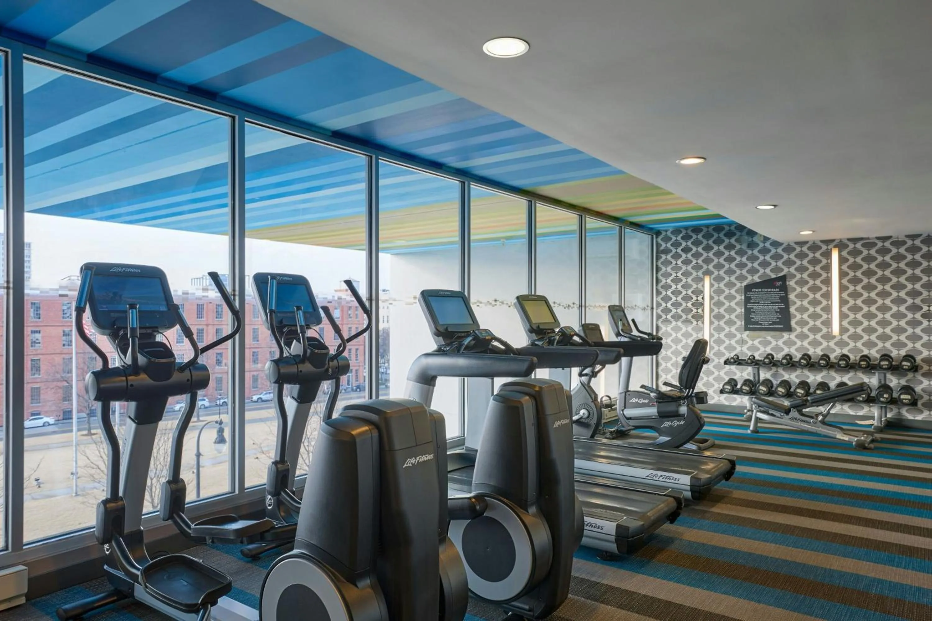 Fitness centre/facilities in Aloft Durham Downtown