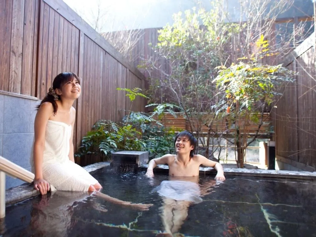 Hot Spring Bath in Tsuetate Onsen Hotel Hizenya