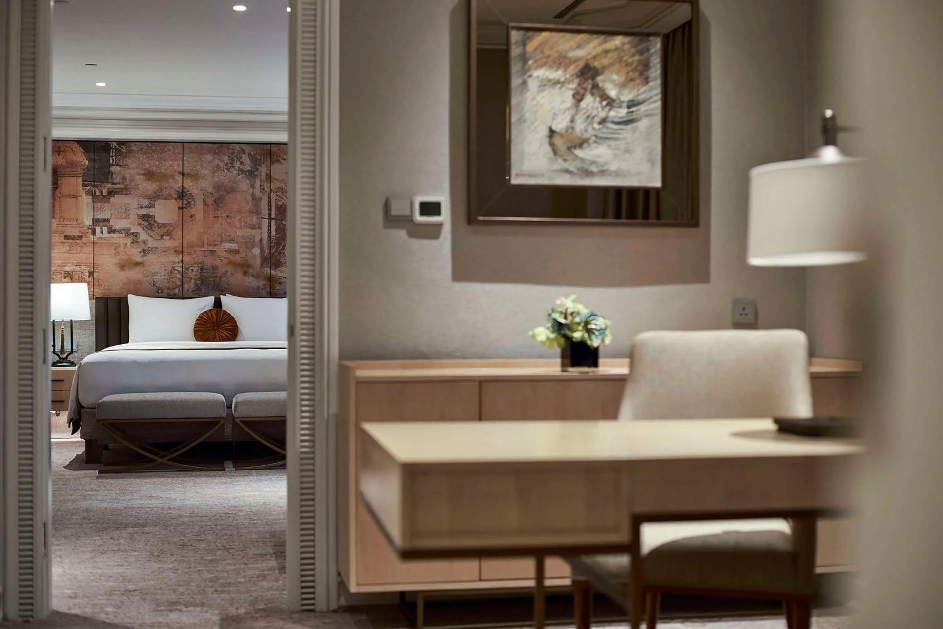 Photo of the whole room, Bed in Grand Hyatt Jakarta