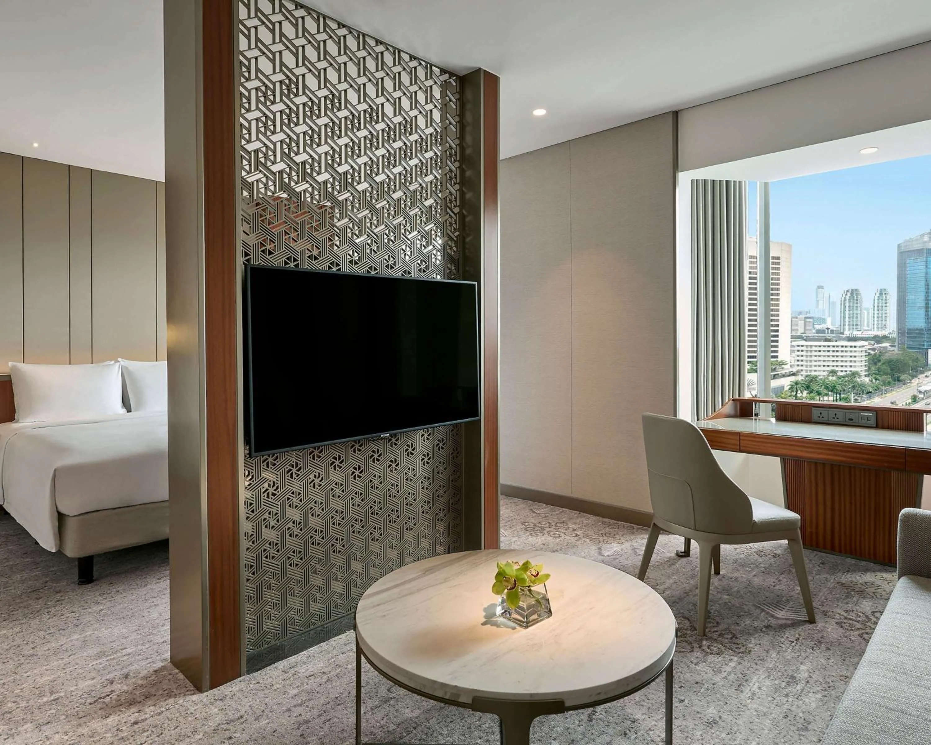 Bedroom, Bed in Grand Hyatt Jakarta