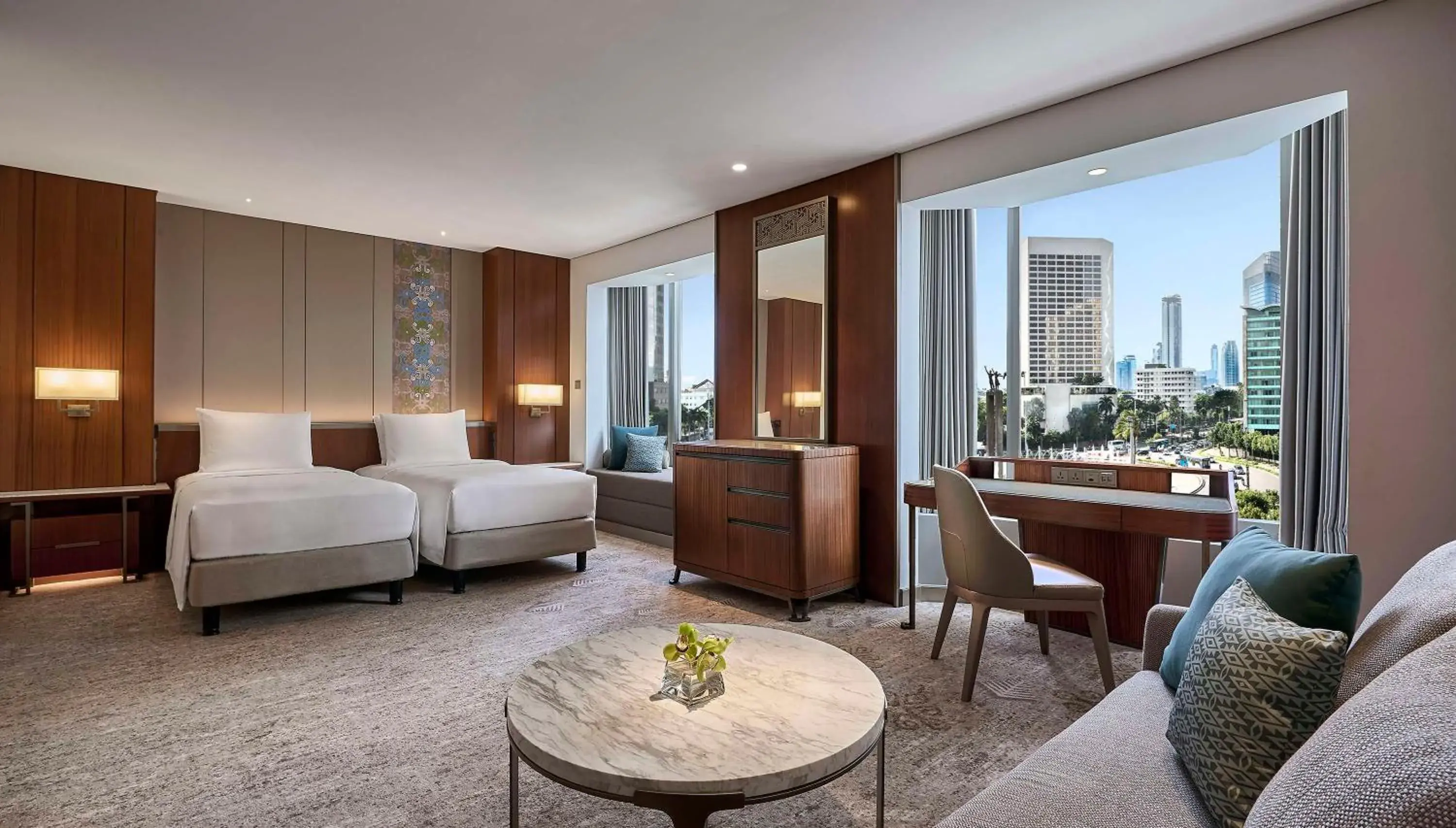 Twin Room with City View in Grand Hyatt Jakarta Twin Room with City View in Grand Hyatt Jakarta
