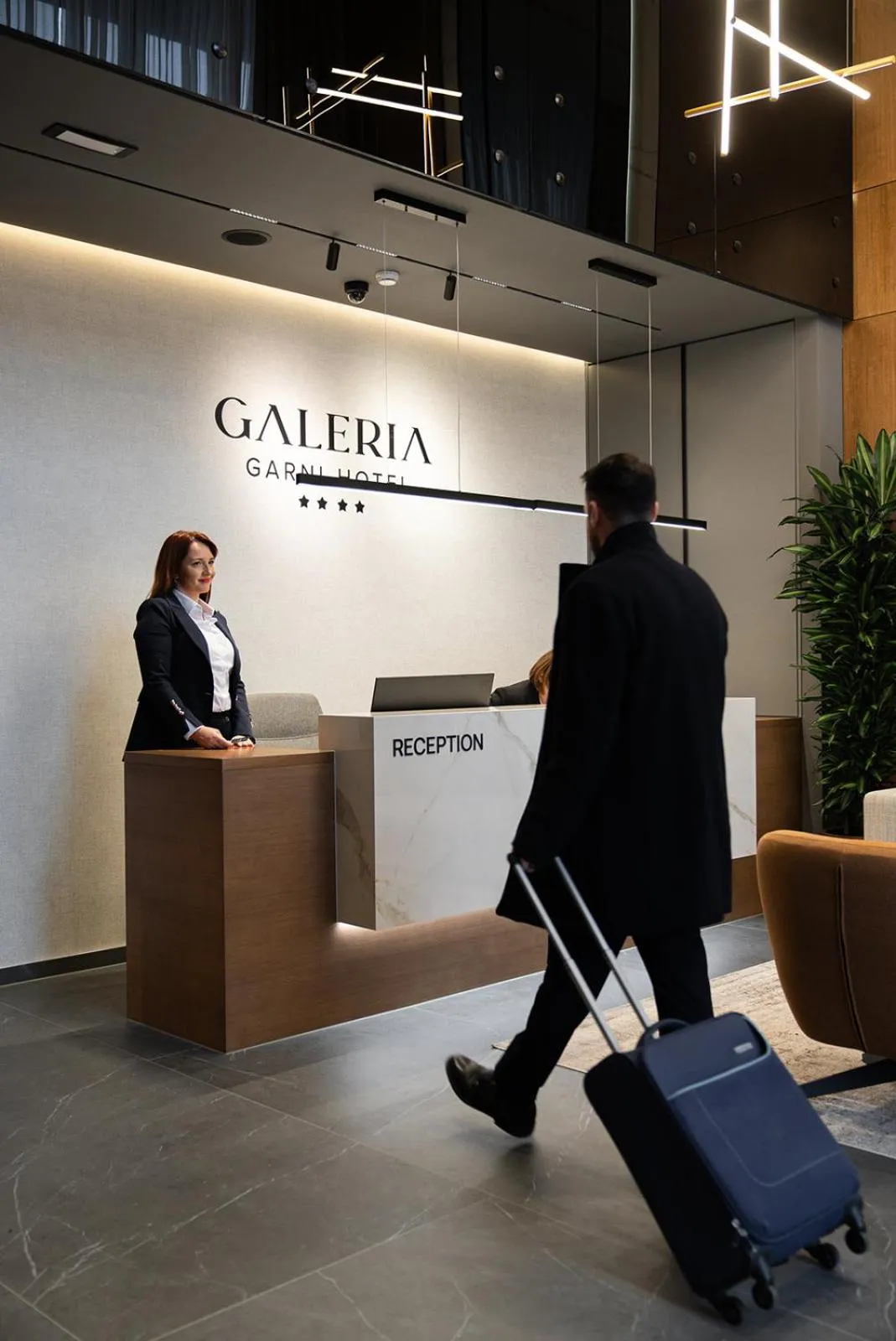 Lobby or reception in Garni Hotel Galeria
