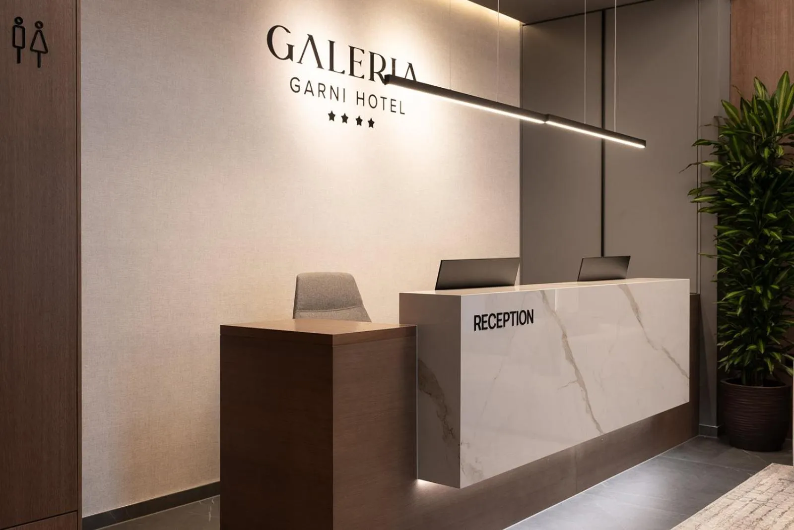 Lobby or reception in Garni Hotel Galeria