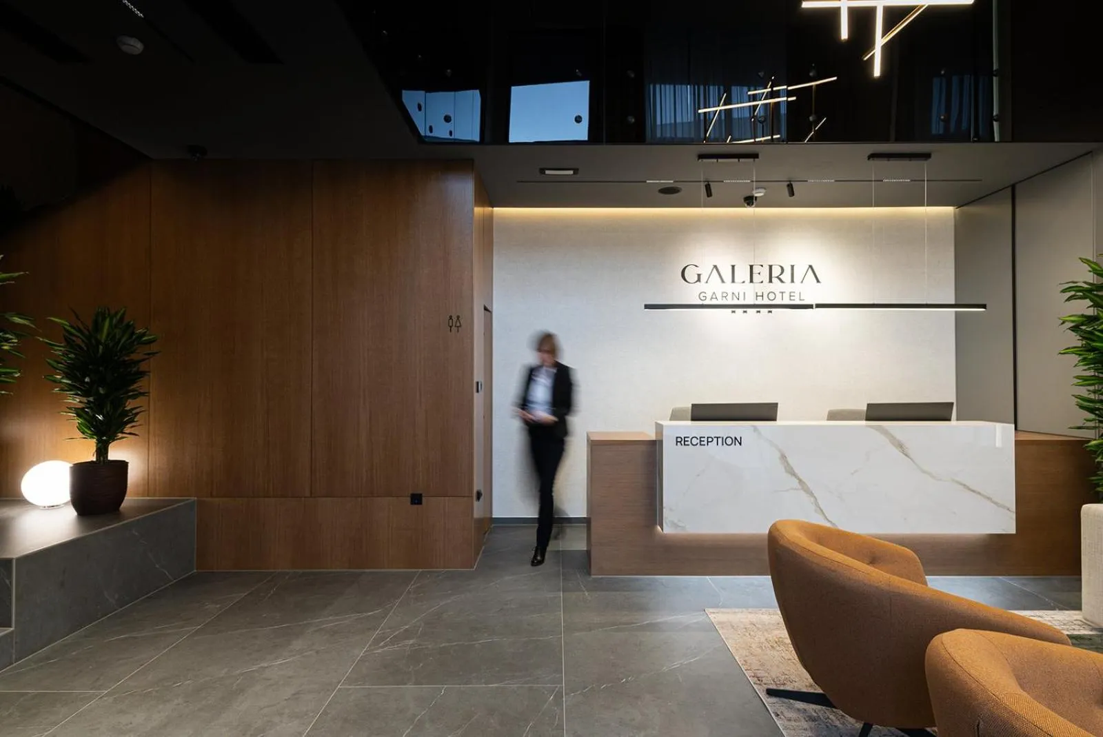 Lobby or reception in Garni Hotel Galeria