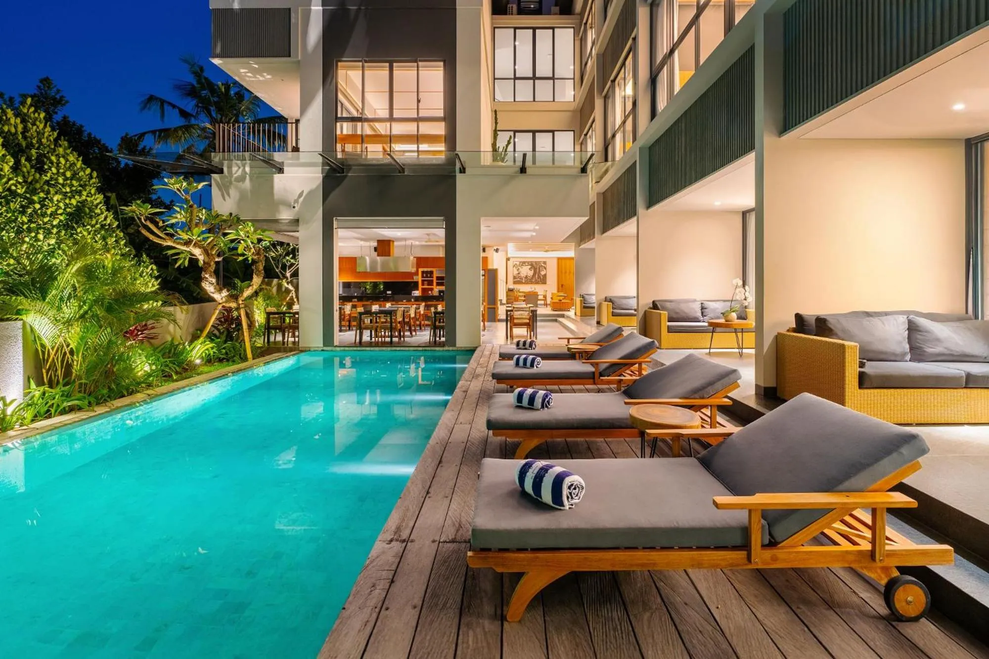 Swimming pool in The Line Canggu