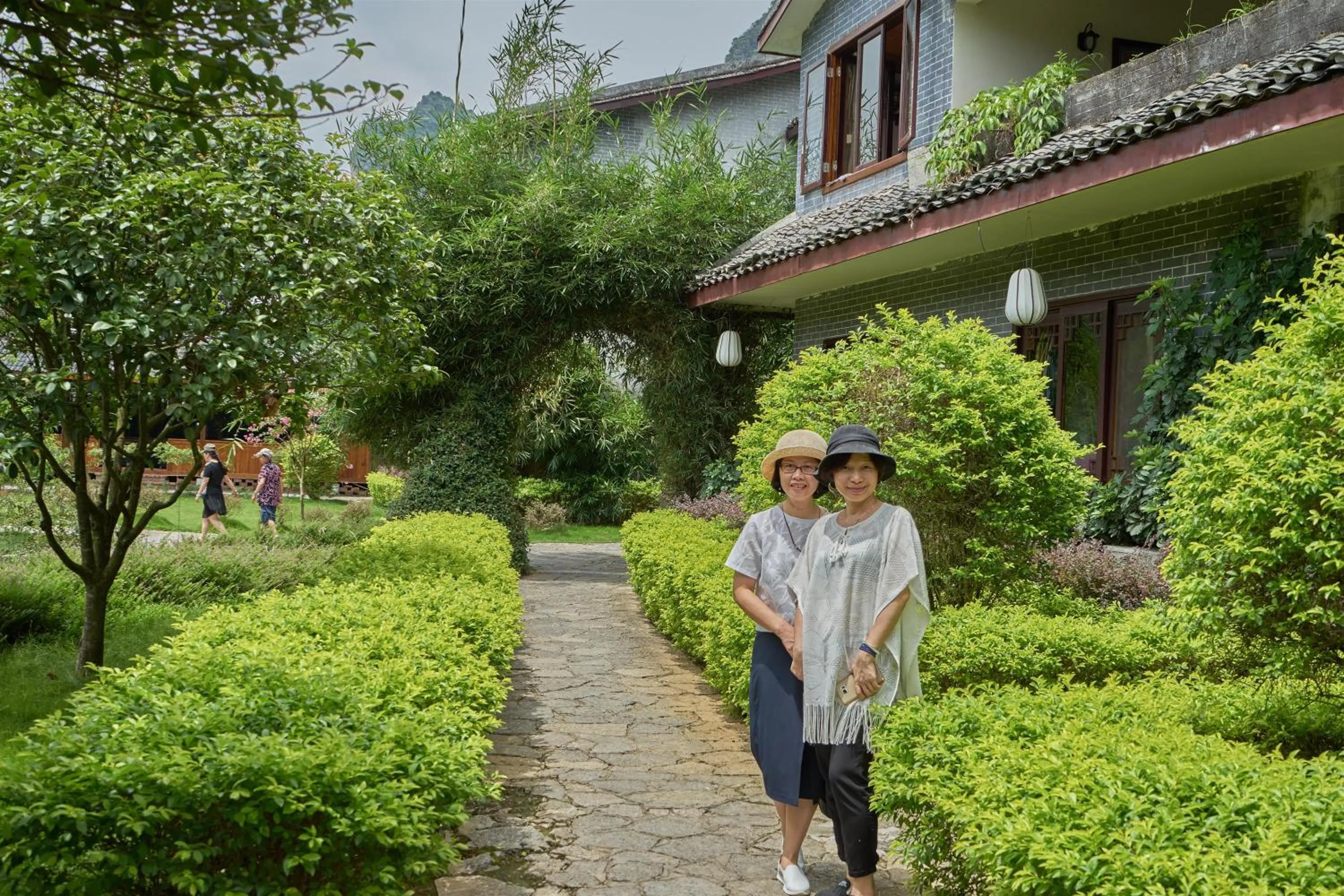 Facade/entrance in Yangshuo Mountain Retreat