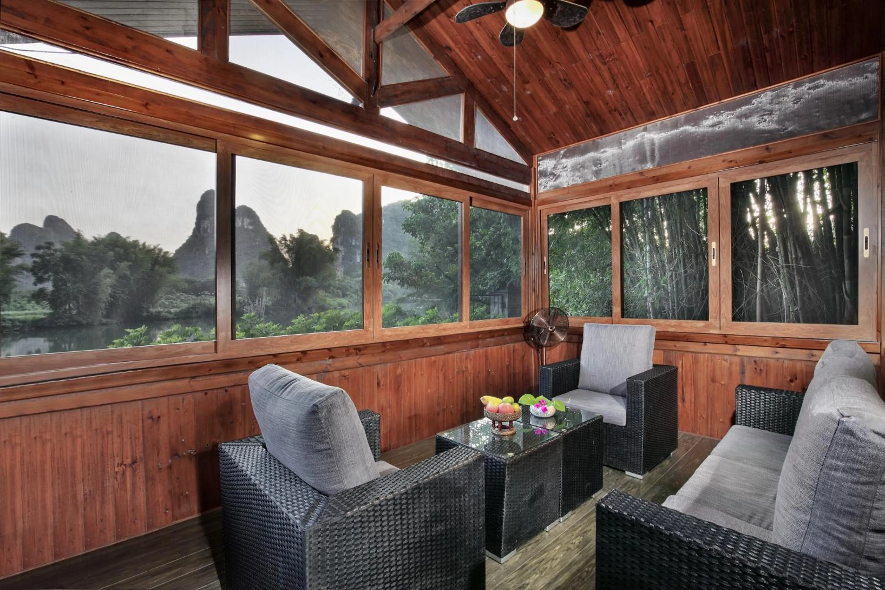 Balcony/Terrace in Yangshuo Mountain Retreat