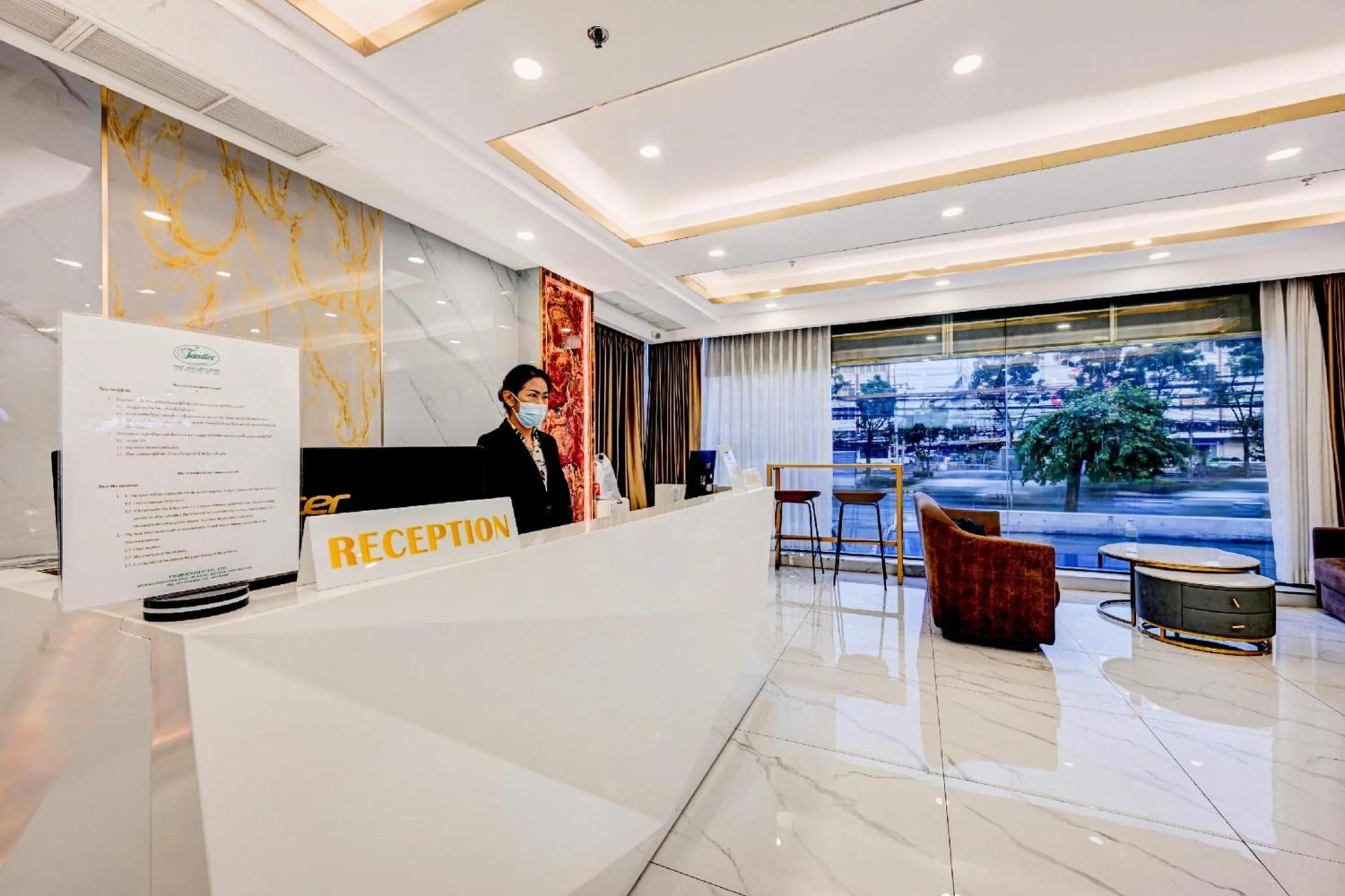 Lobby or reception in Palette The Travellers Hotel Bangkok