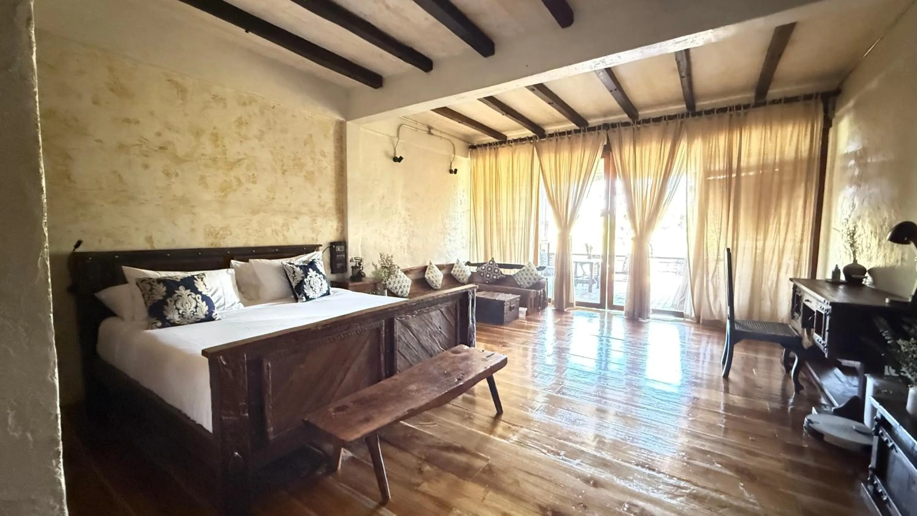 Bed in Kawarin River Exclusive Hotel & Resort