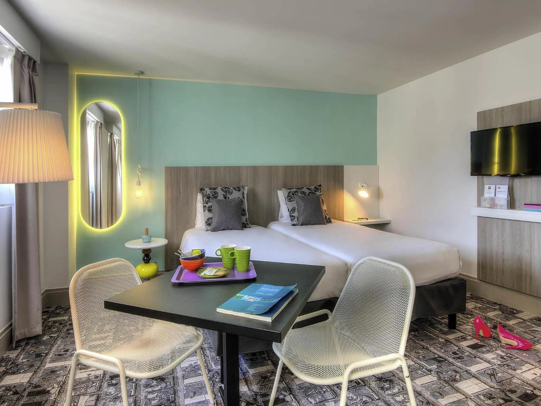 Bedroom, Bed in Ibis Styles Nice Centre Gare