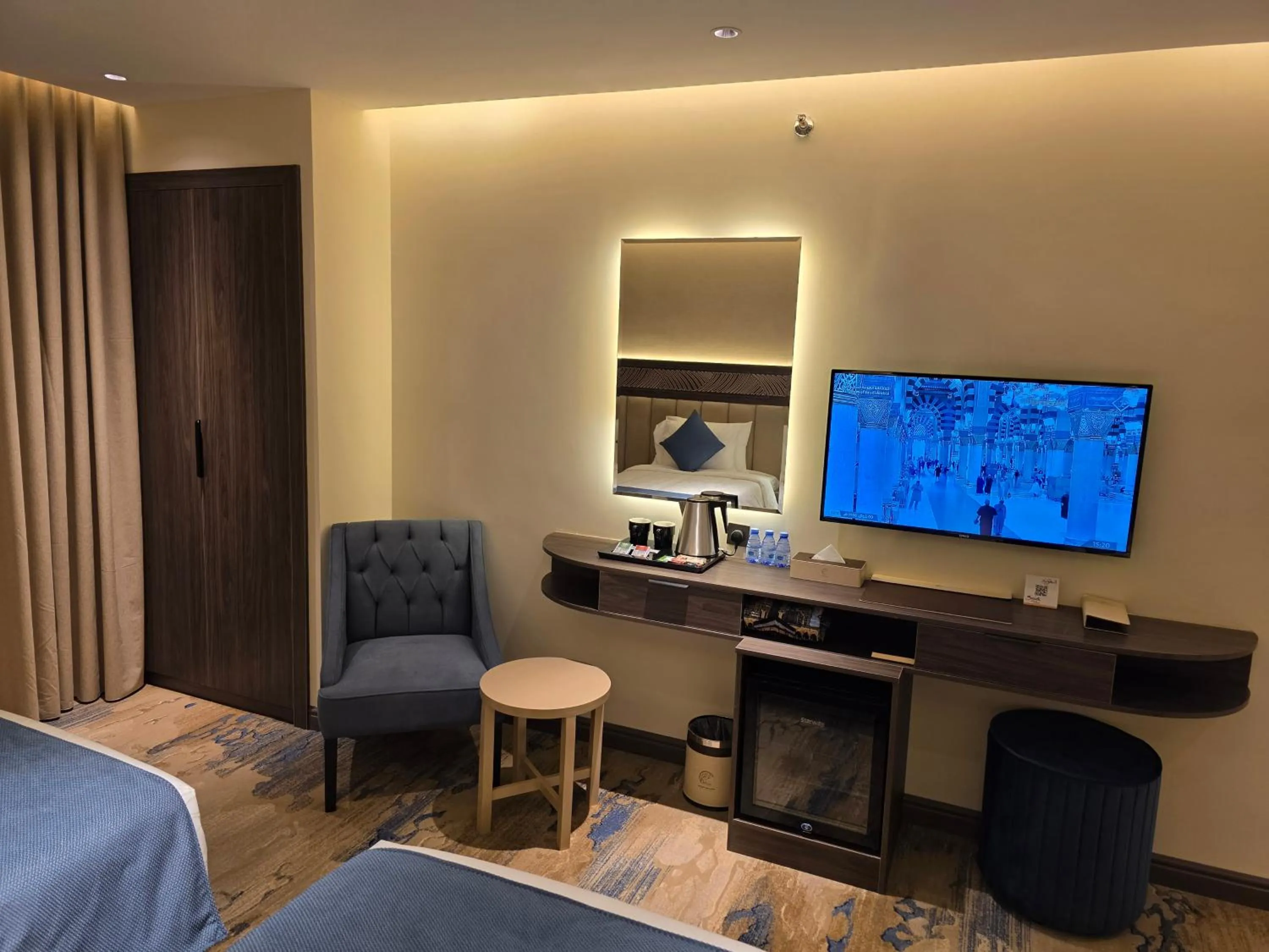 Seating area, Bed in Sedra Global Hotel, Madinah