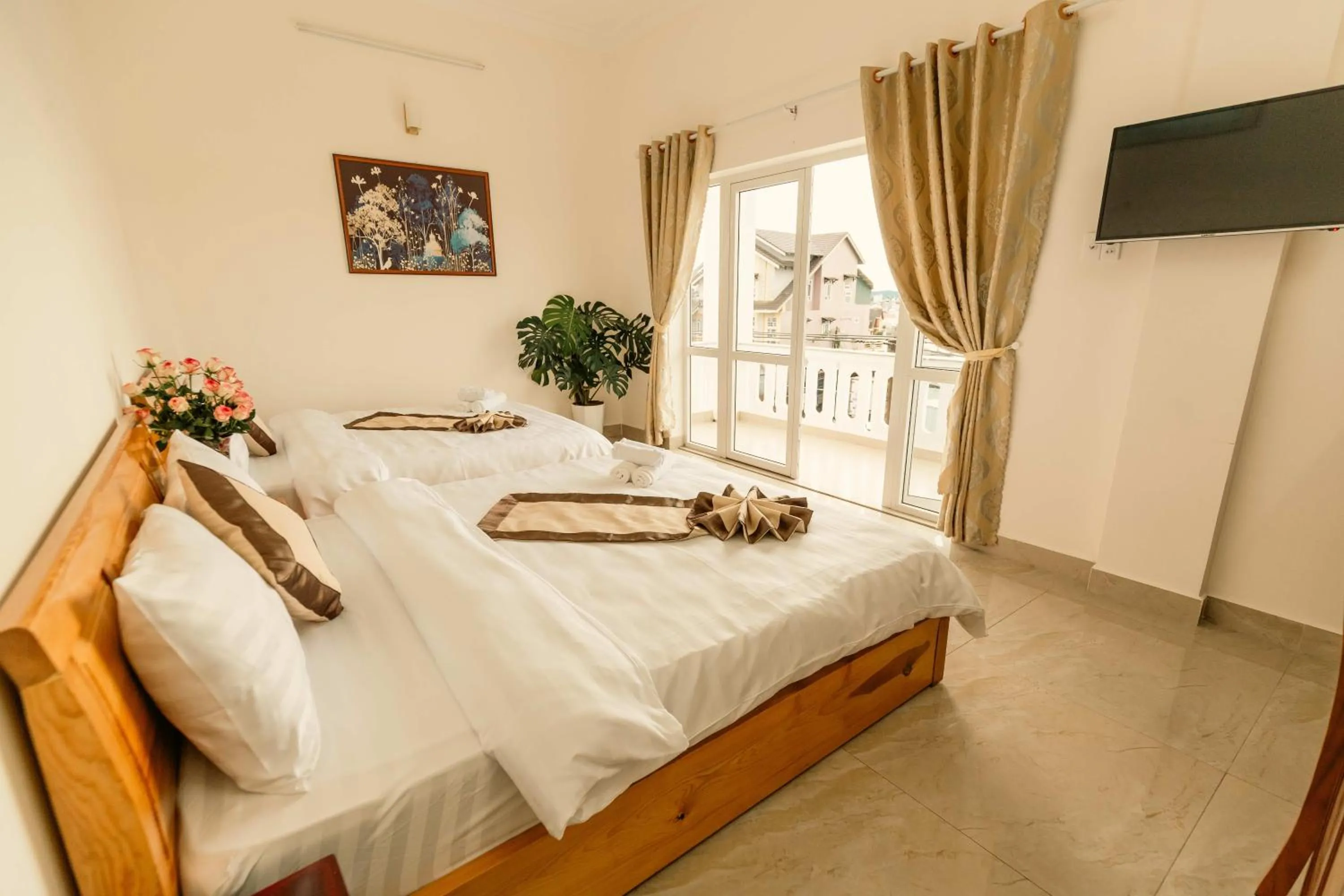 Bed in Lê Mùi Hotel - Apartment