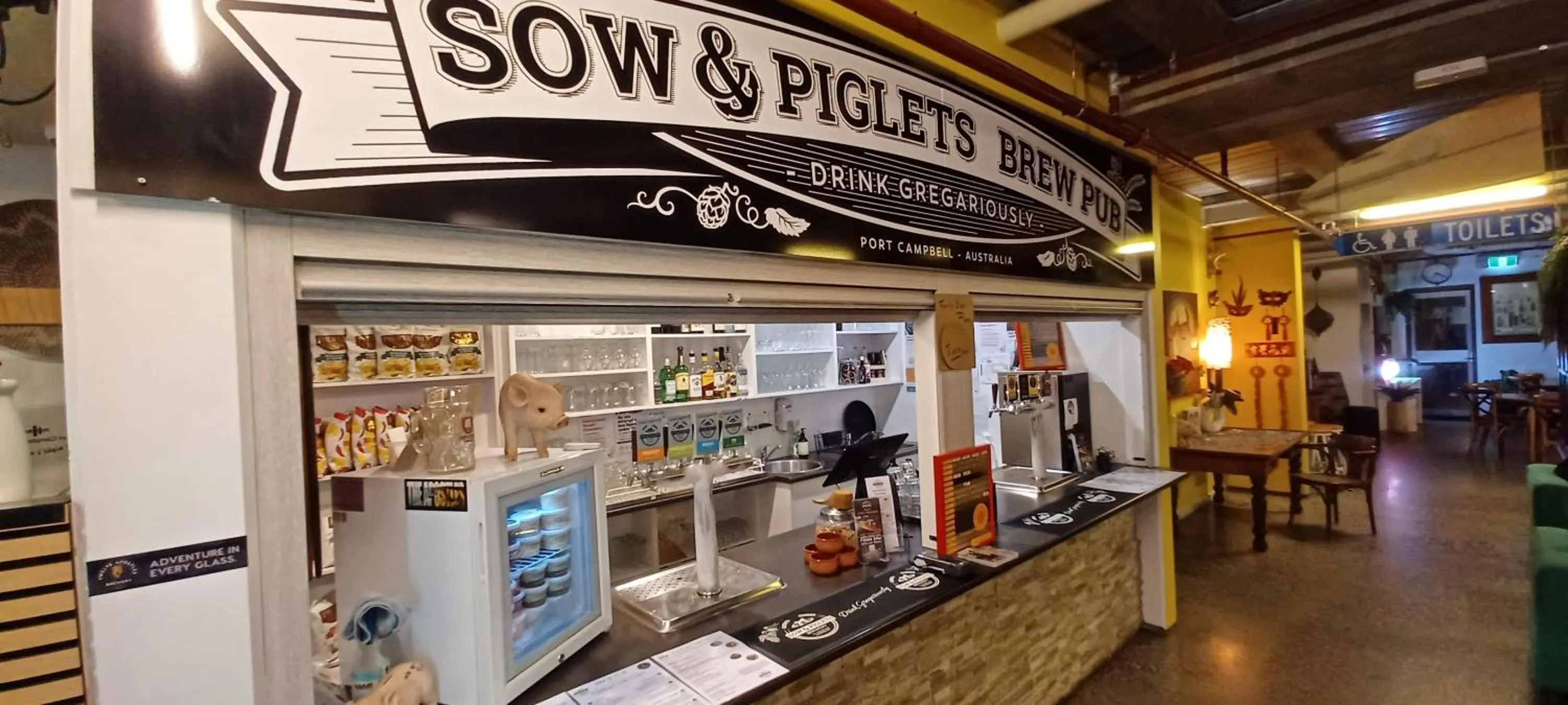 Lounge or bar in Sow and Piglets Guesthouse