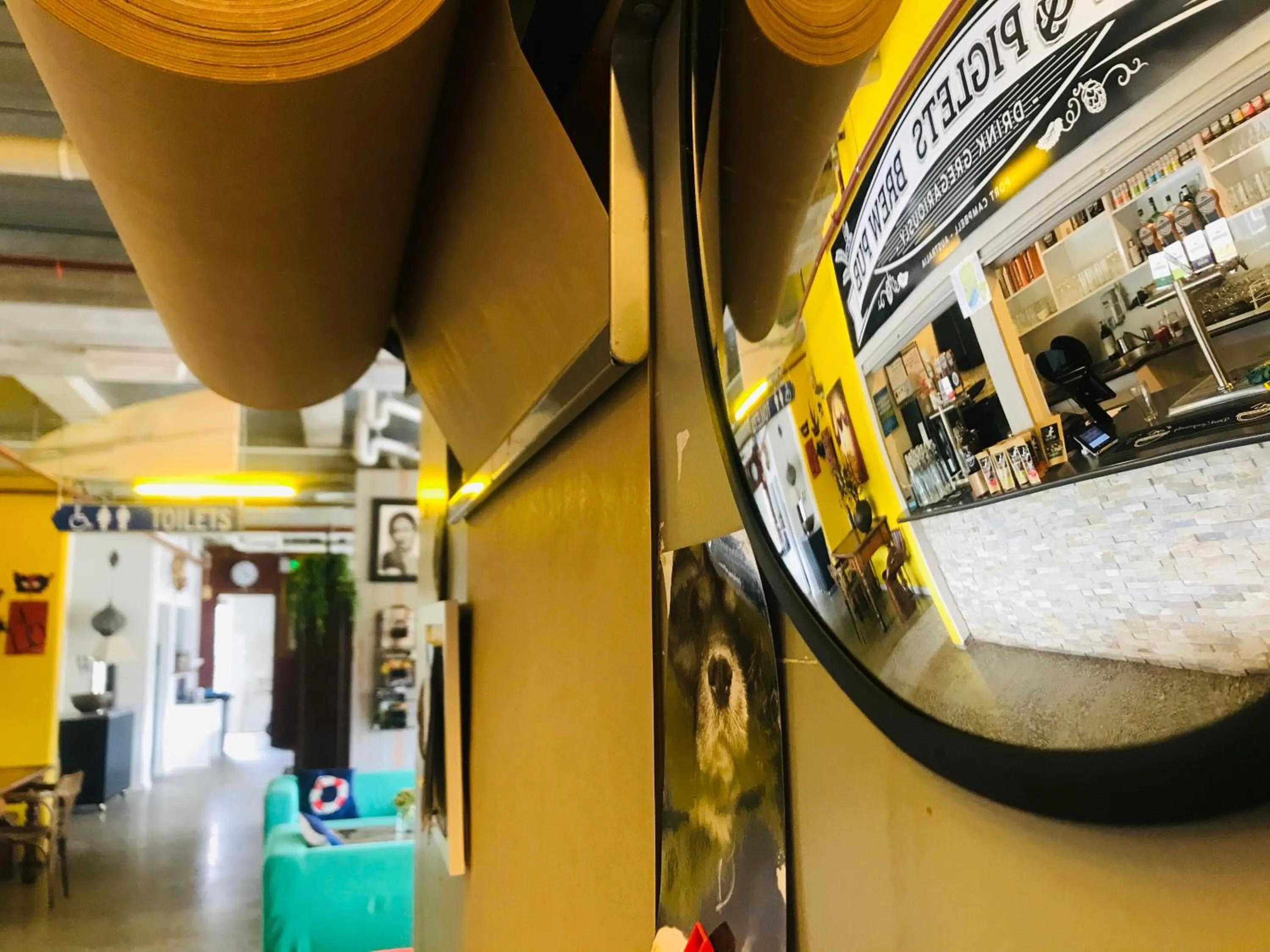 Communal lounge/ TV room in Sow and Piglets Guesthouse