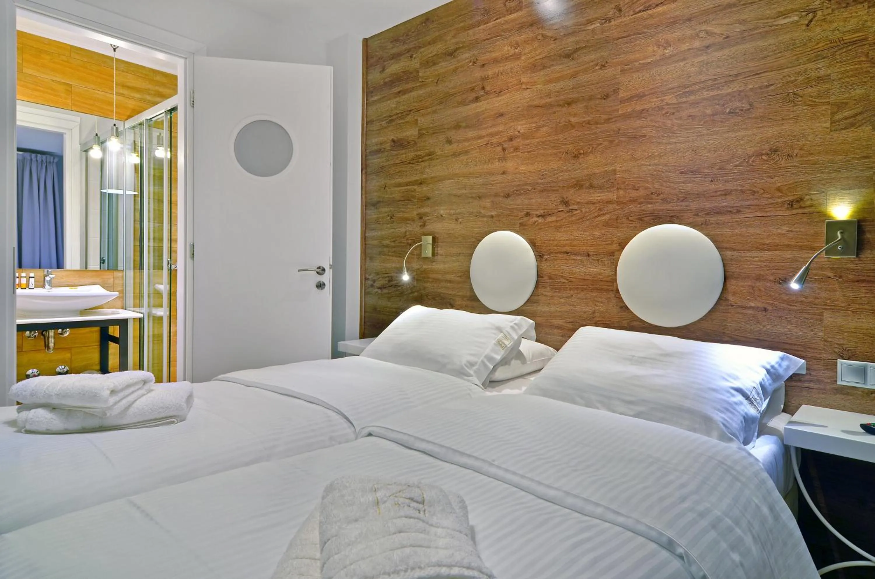 Decorative detail, Bed in Z Inn Ioannina