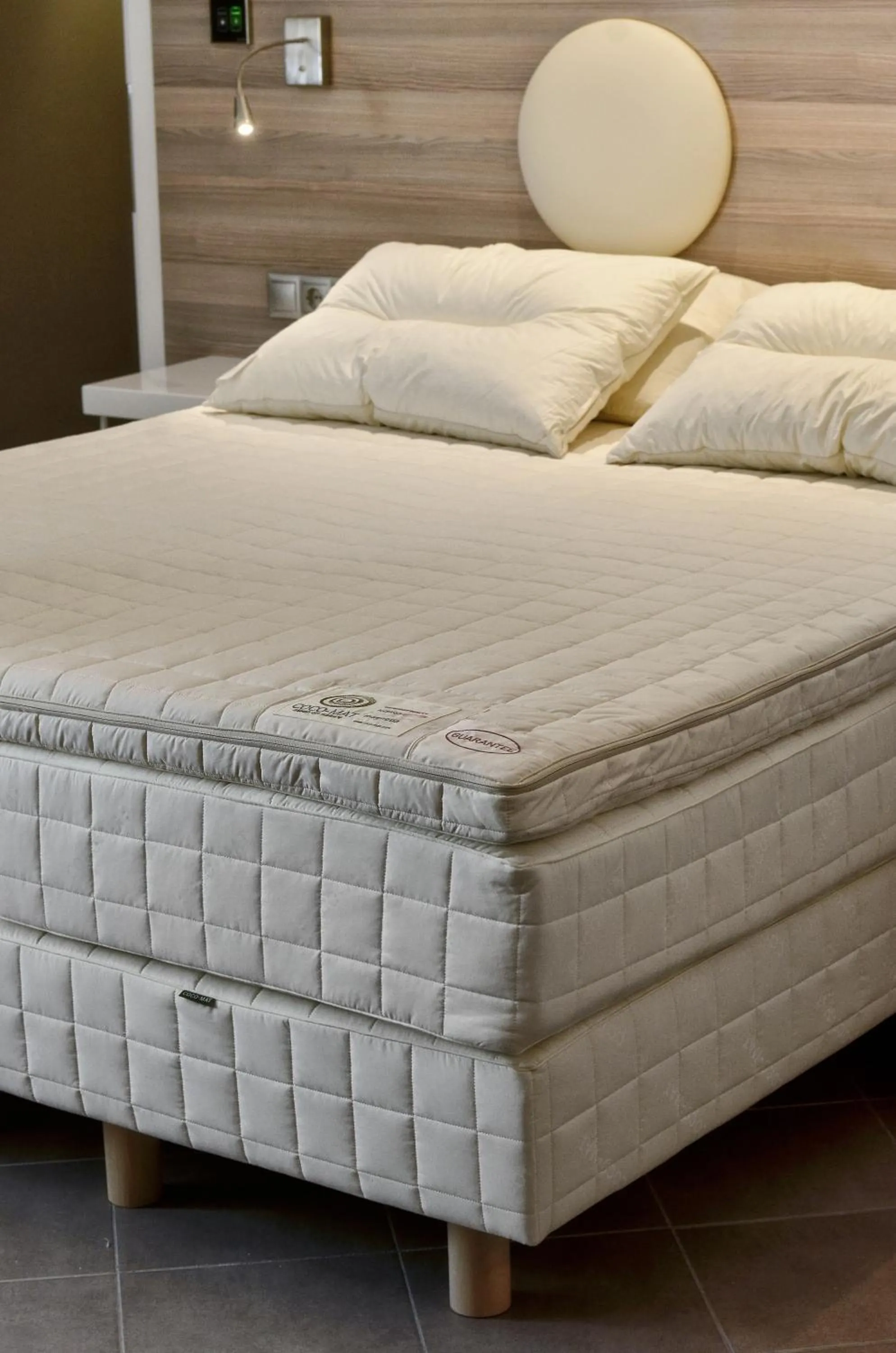 Decorative detail, Bed in Z Inn Ioannina