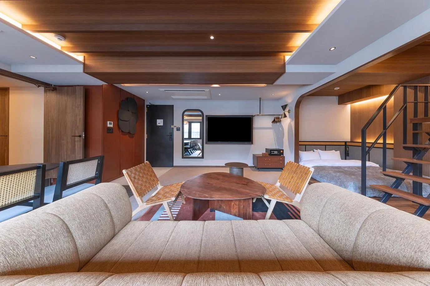 Photo of the whole room in STITCH HOTEL Kyoto