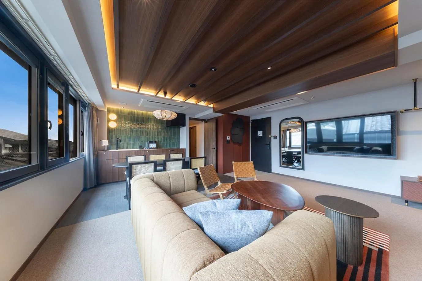 Living room in STITCH HOTEL Kyoto