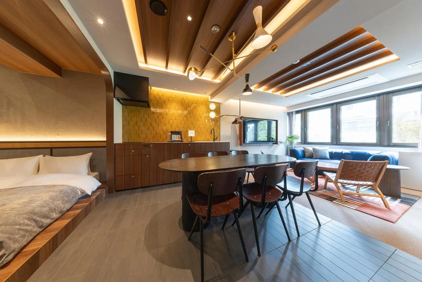 Photo of the whole room, Bed in STITCH HOTEL Kyoto