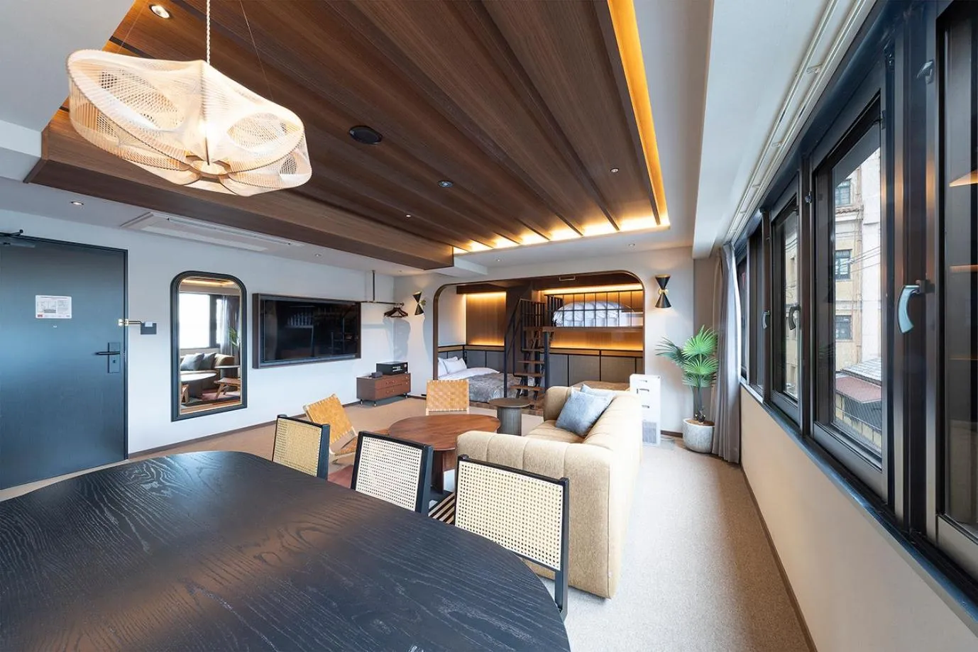 Photo of the whole room in STITCH HOTEL Kyoto