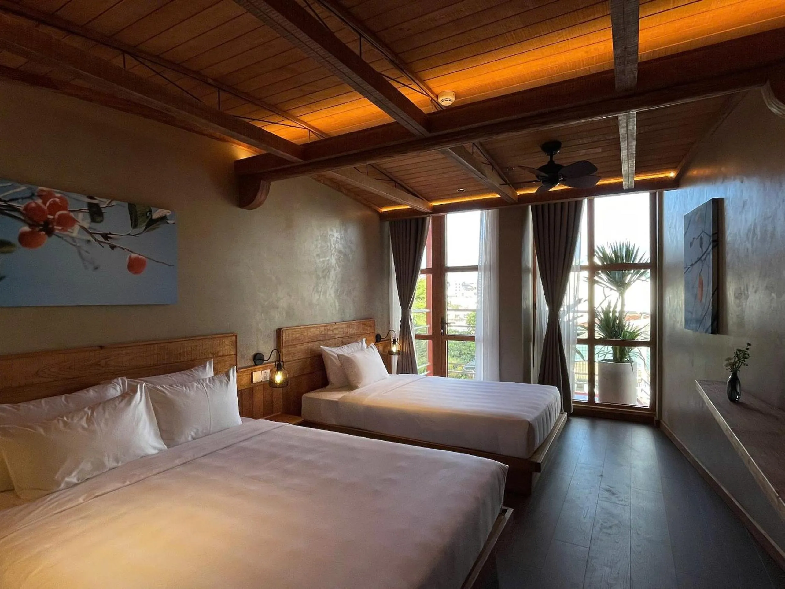 View (from property/room), Bed in The Pink Boutique Hotel