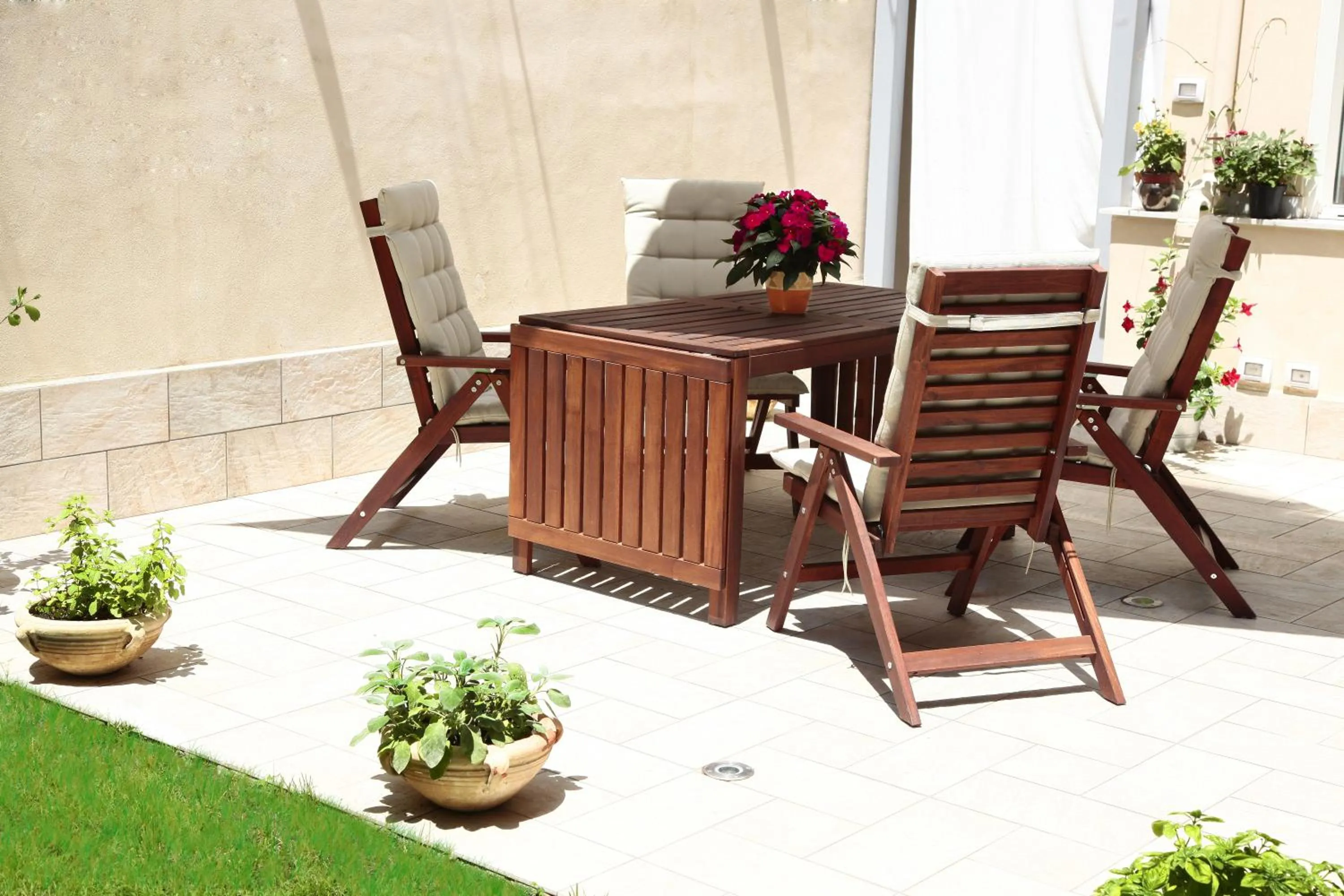 Garden in B&B Massimo Inn