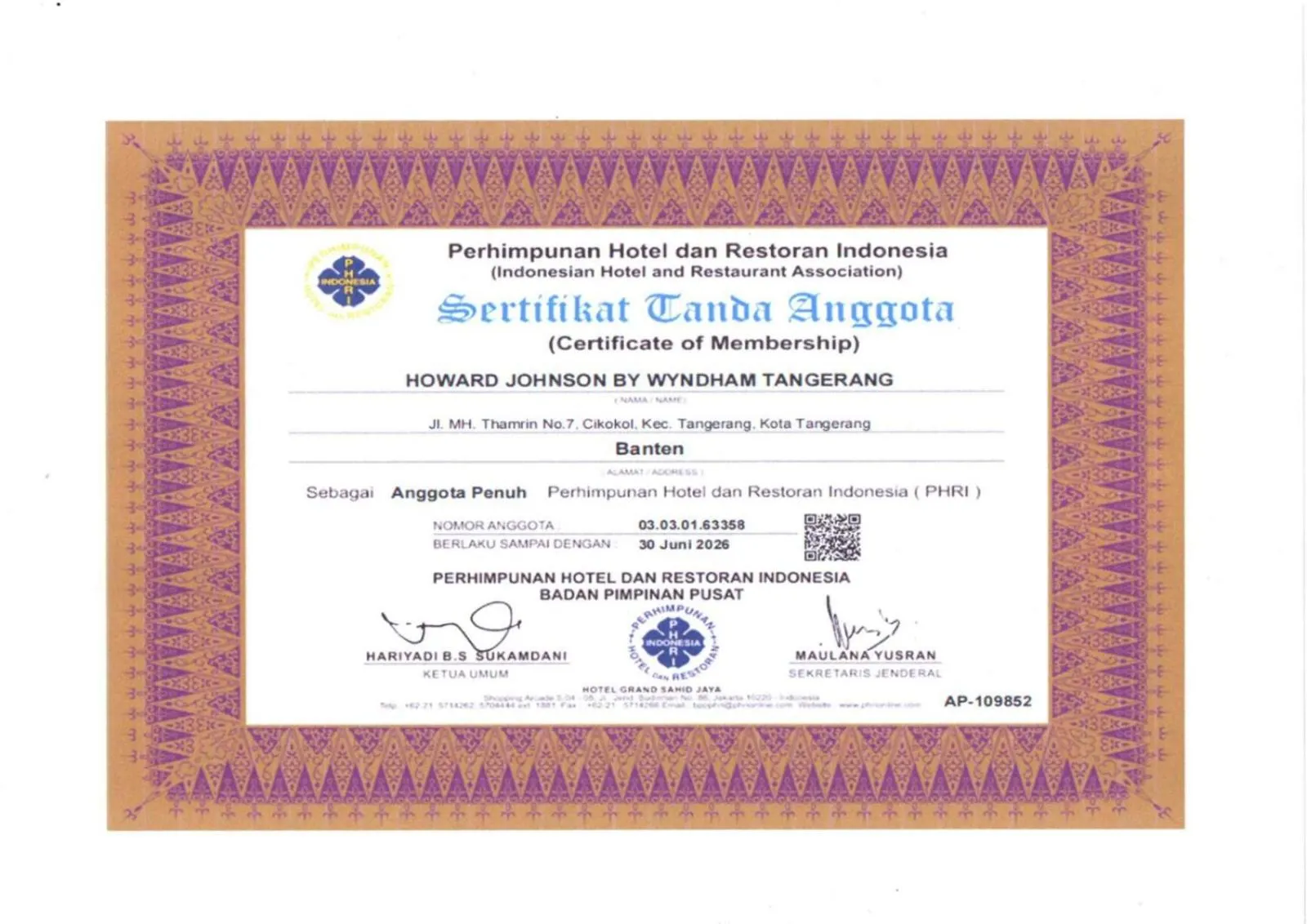 Property building in Howard Johnson By Wyndham Tangerang