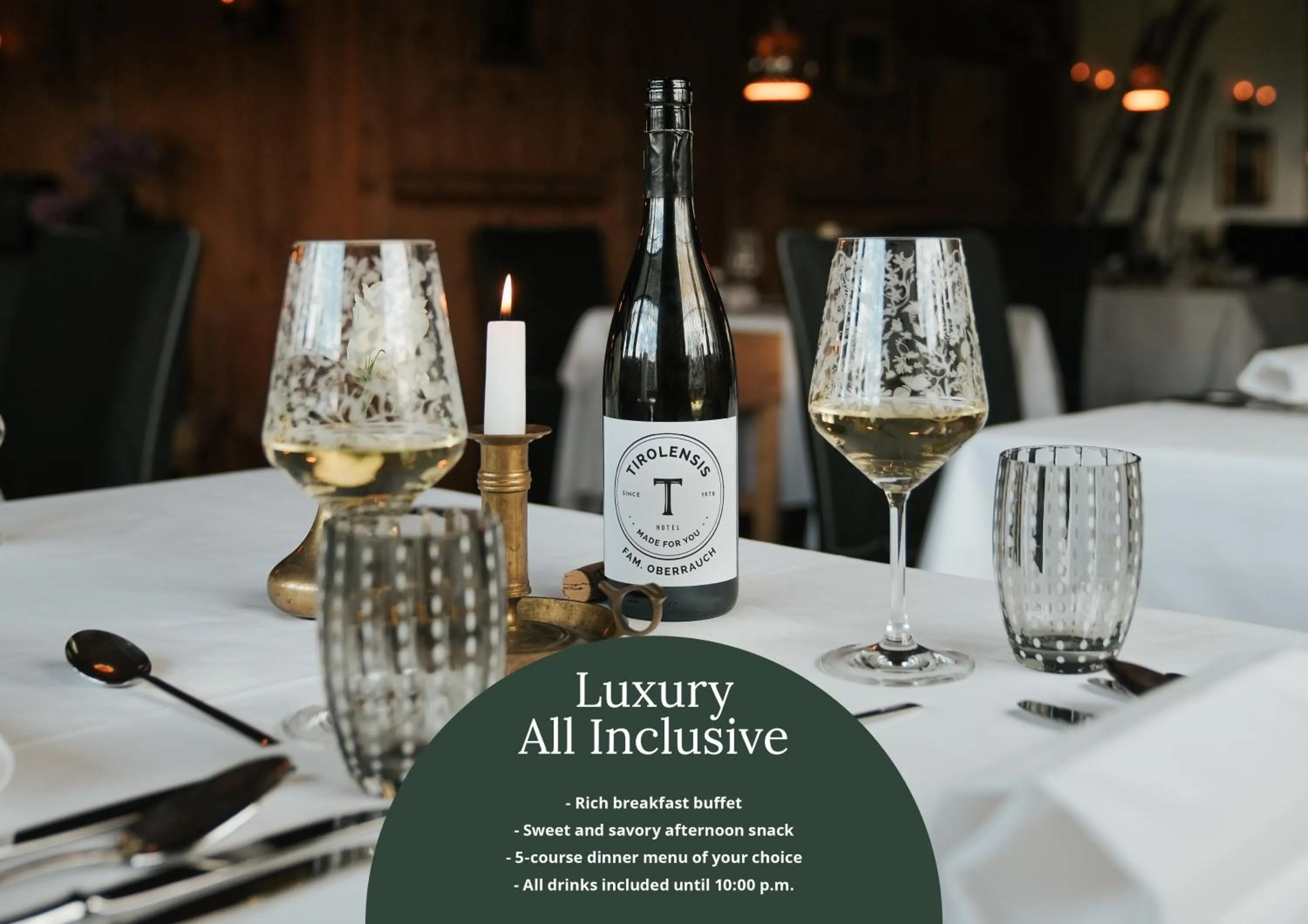 Drinks in Tirolensis - Luxury All Inclusive