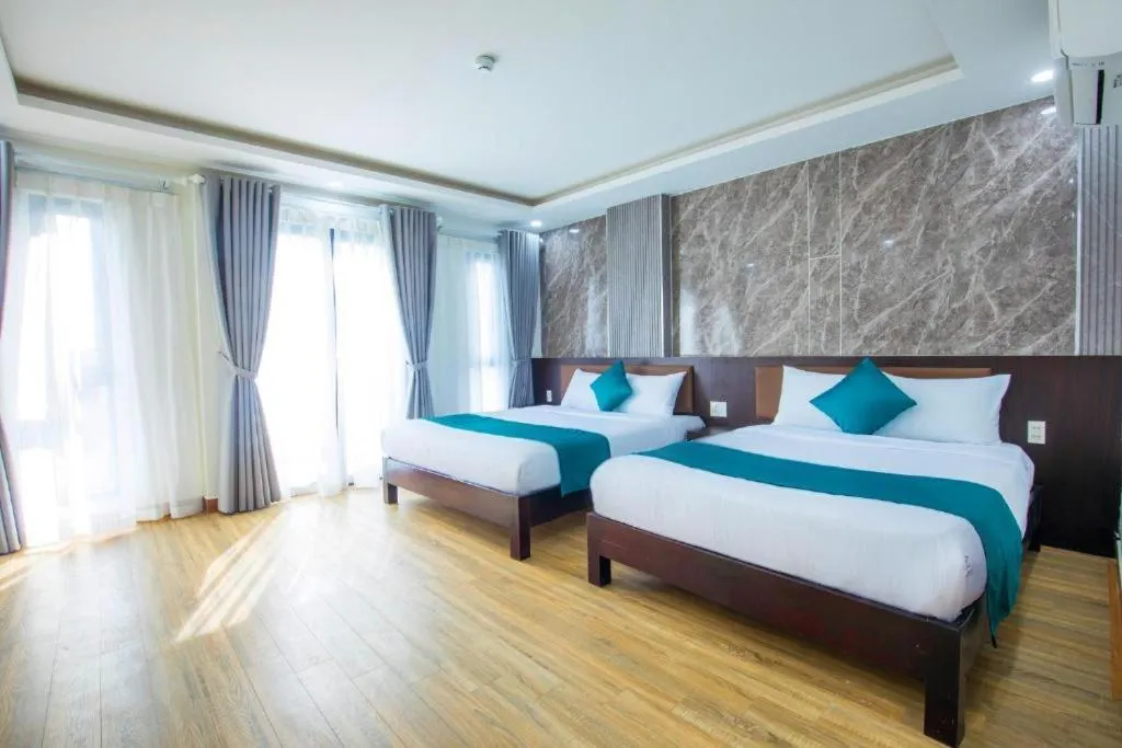 Bedroom, Bed in Blue Ocean Beachside Hotel Danang