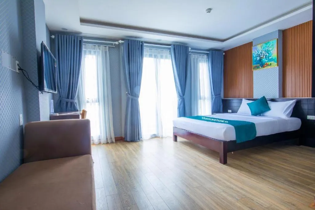 Bedroom, Bed in Blue Ocean Beachside Hotel Danang