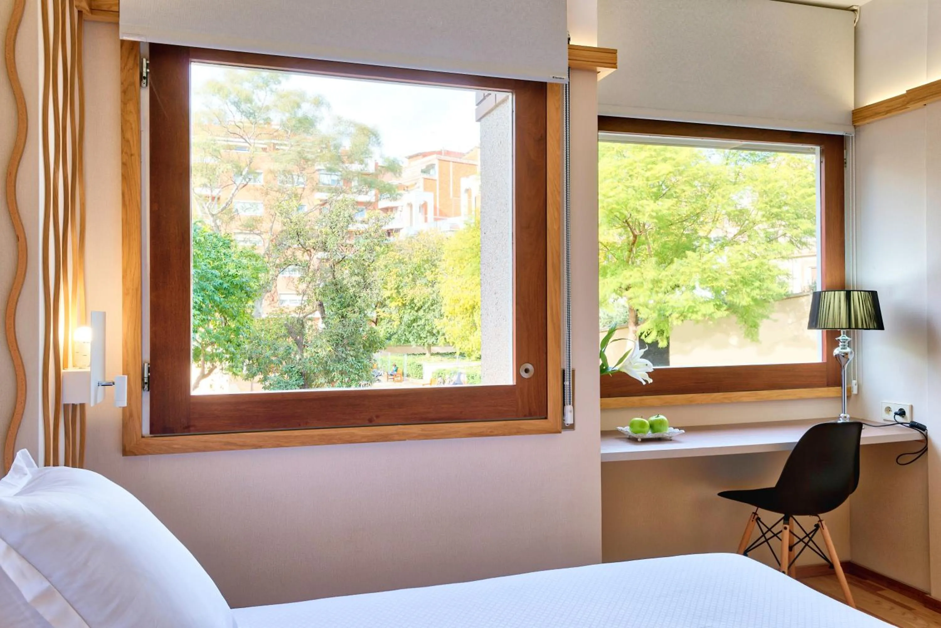 Decorative detail, Bed in Bonanova Suite