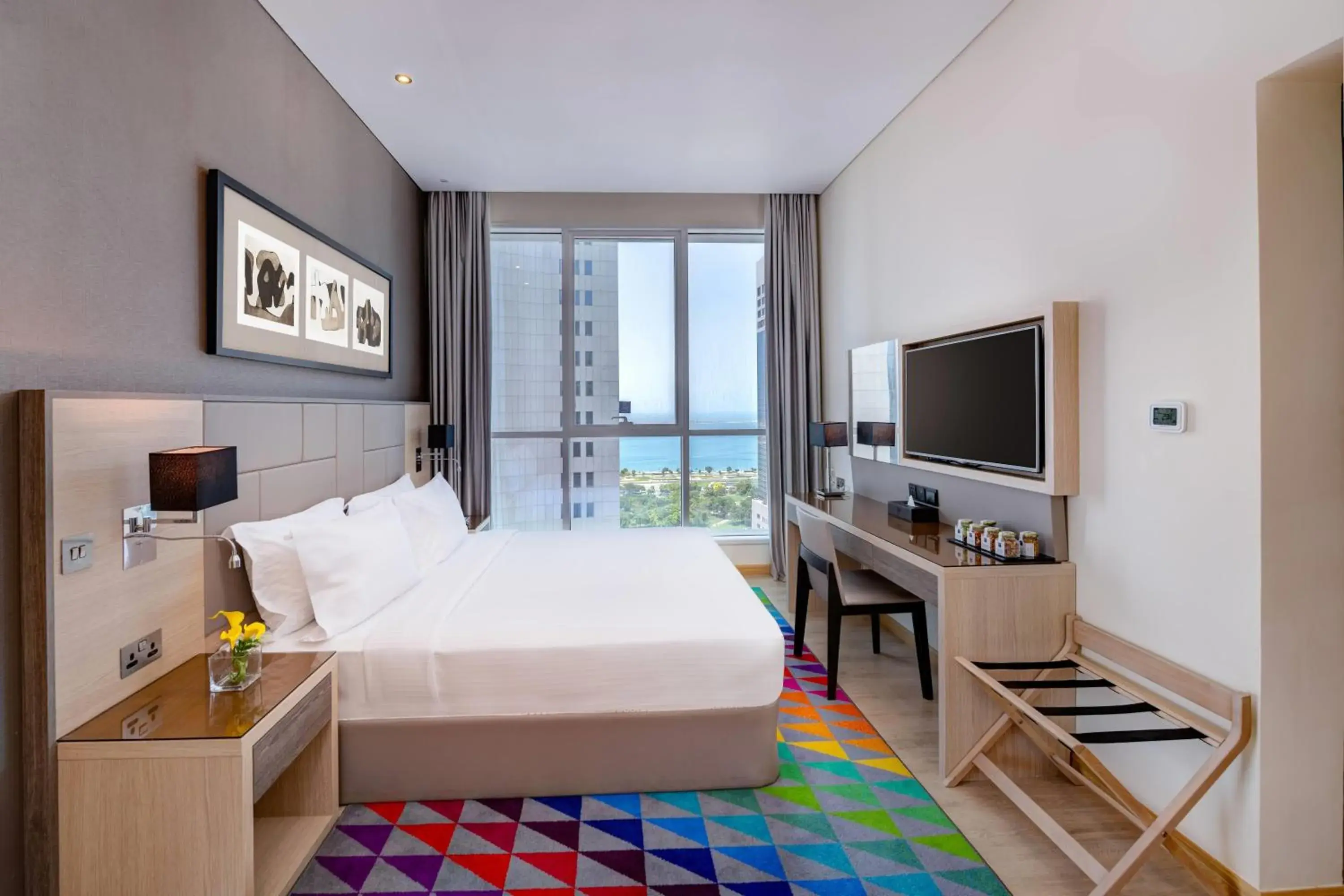 Deluxe Double Room with Sea View, 15% off F&B in TRYP by Wyndham Abu Dhabi City Center Deluxe Double Room with Sea View, 15% off F&B in TRYP by Wyndham Abu Dhabi City Center