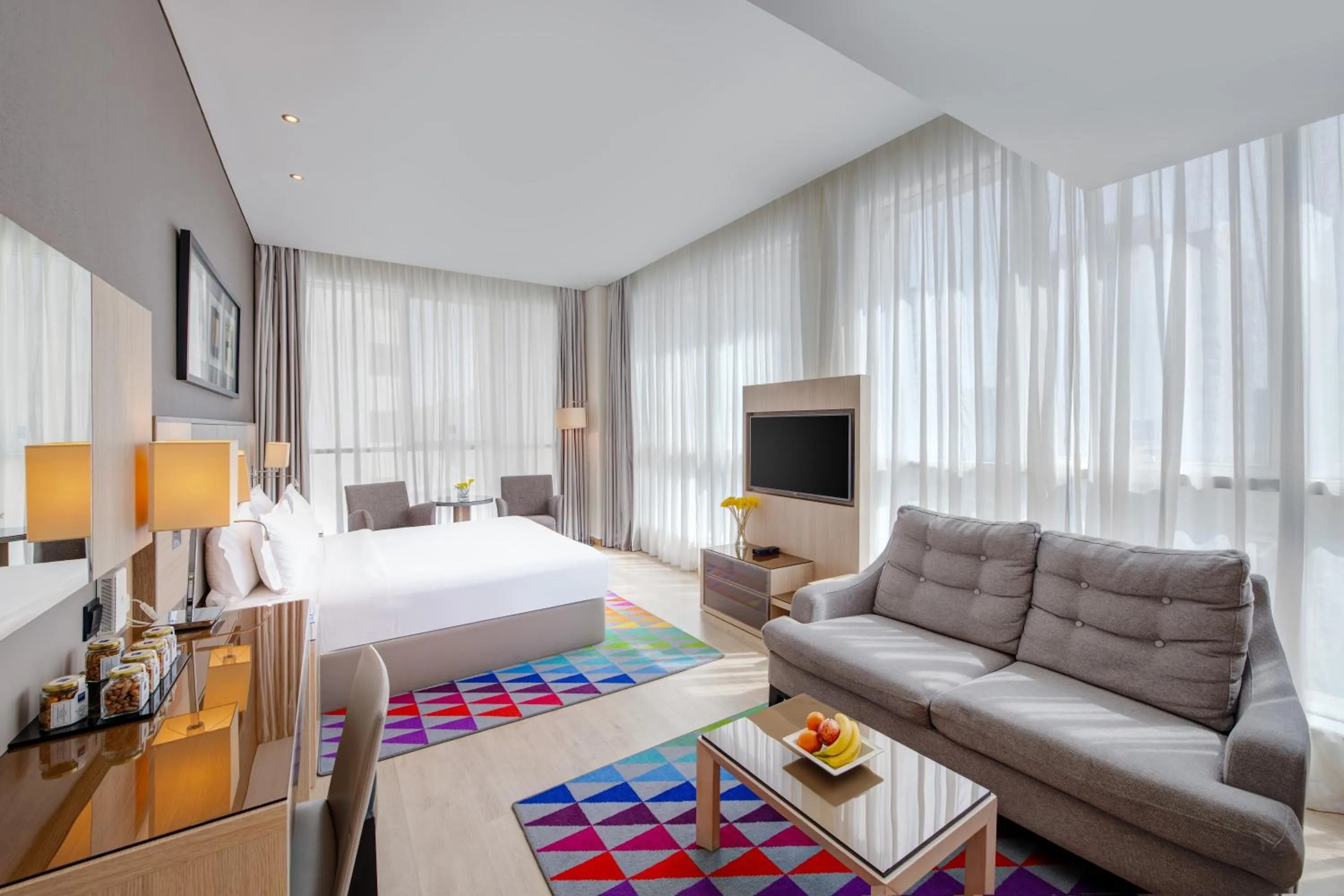 Bedroom, Bed in TRYP by Wyndham Abu Dhabi City Center