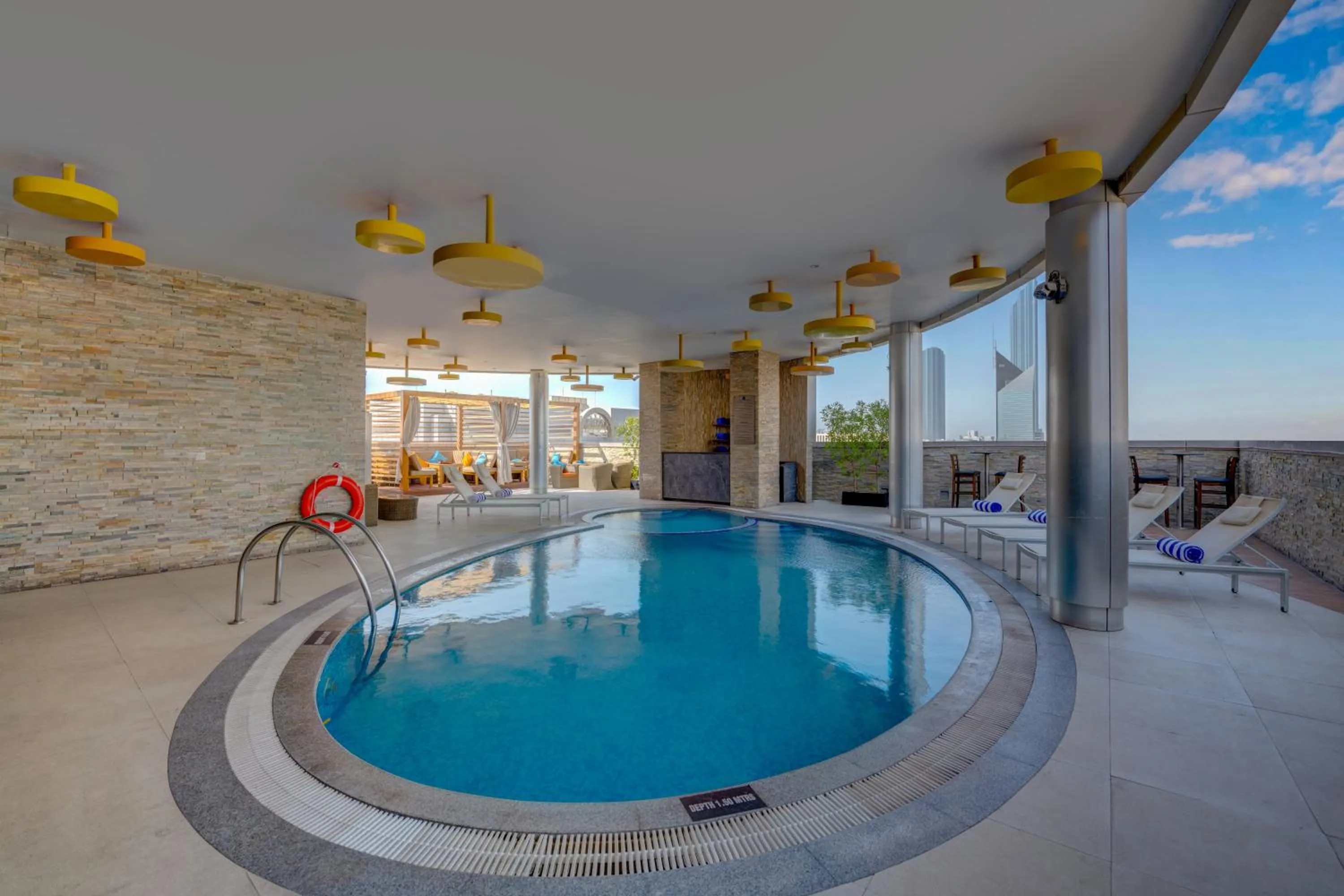 Swimming pool in TRYP by Wyndham Abu Dhabi City Center