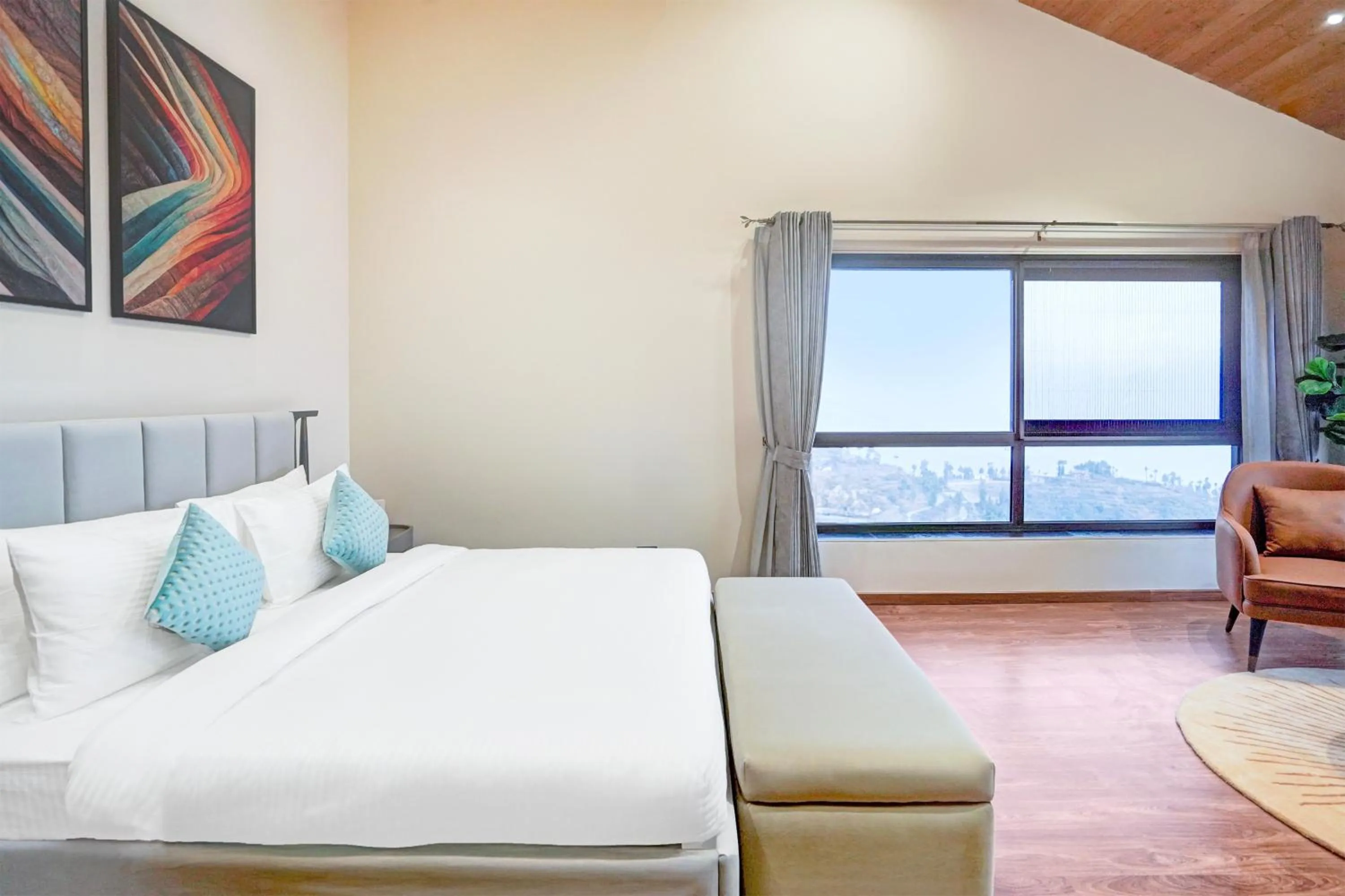 Bedroom, Bed in Sunday by CheckIn Premium 5 BHK Villa Mihika, Shimla