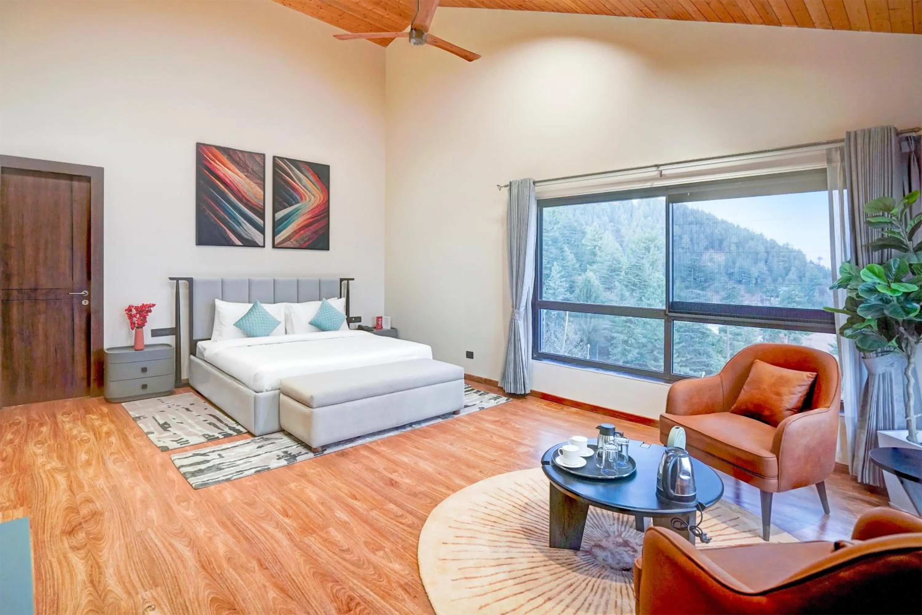 Bedroom, Bed in Sunday by CheckIn Premium 5 BHK Villa Mihika, Shimla