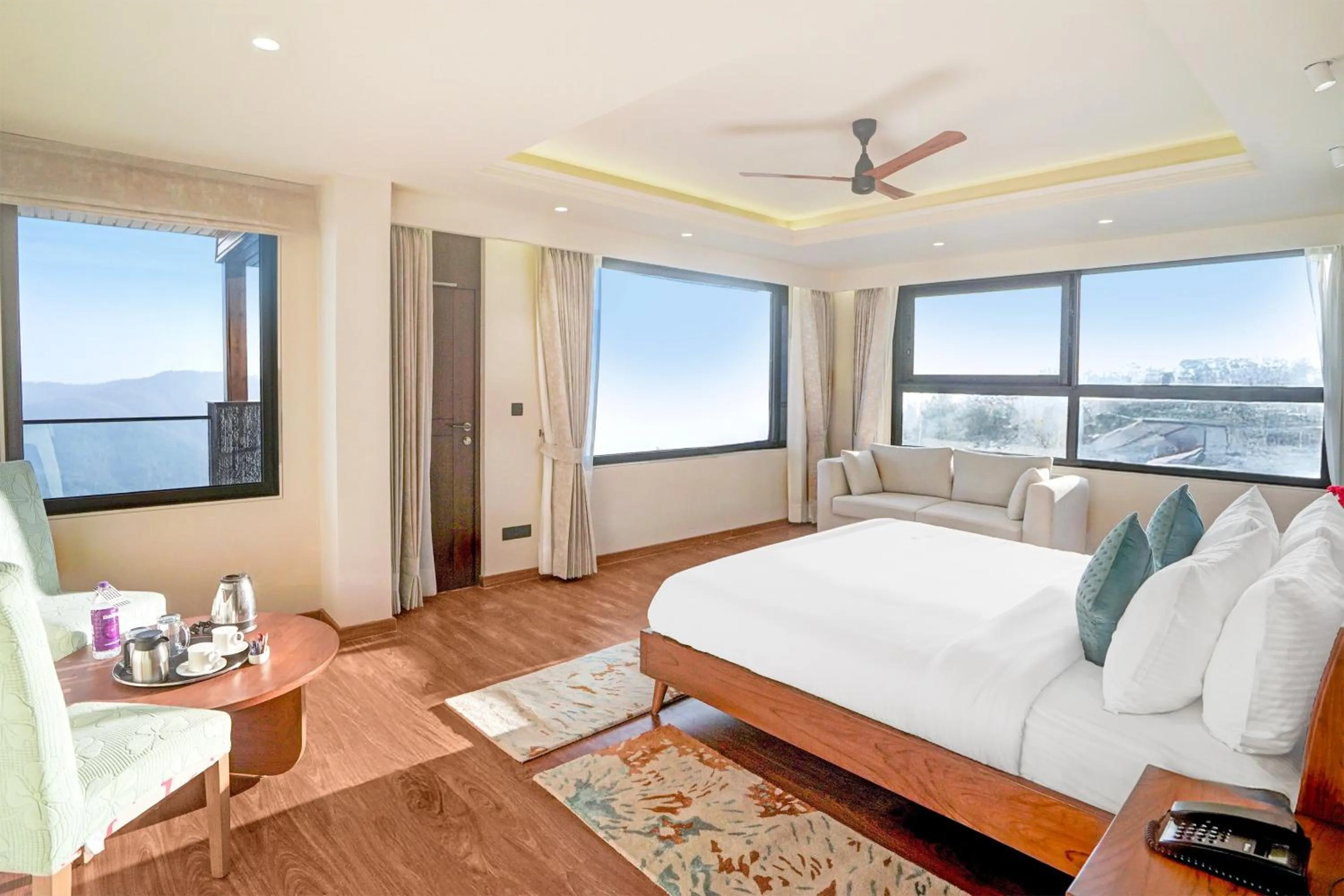 Bedroom, Bed in Sunday by CheckIn Premium 5 BHK Villa Mihika, Shimla