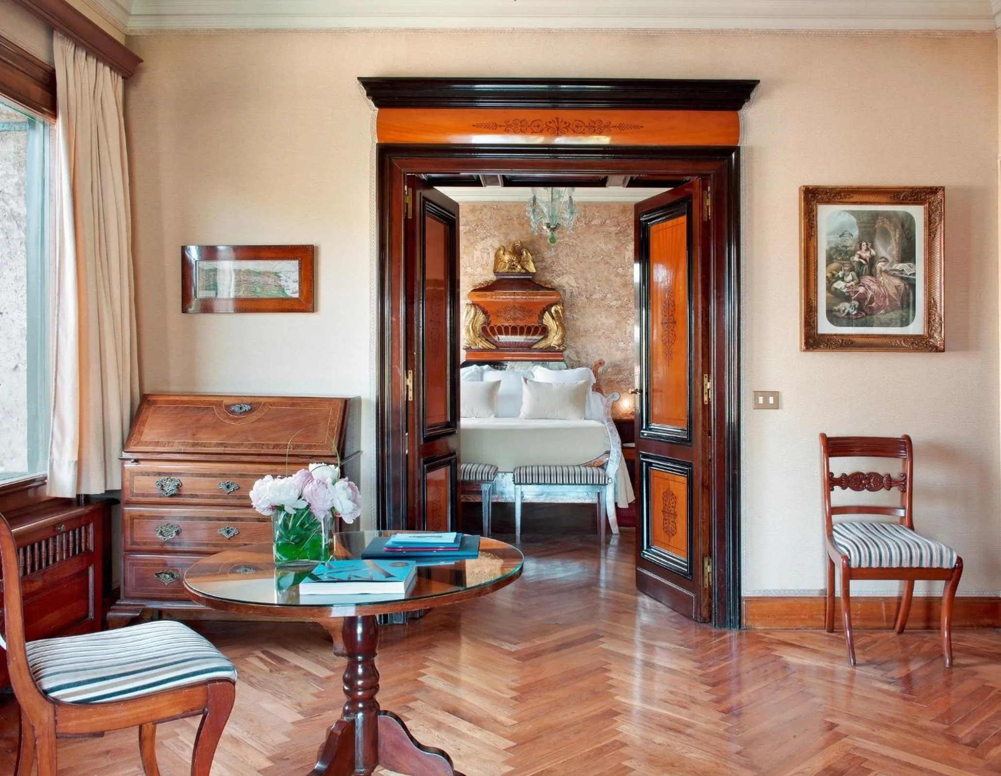 Bed in Hostal de la Gavina GL - The Leading Hotels of the World