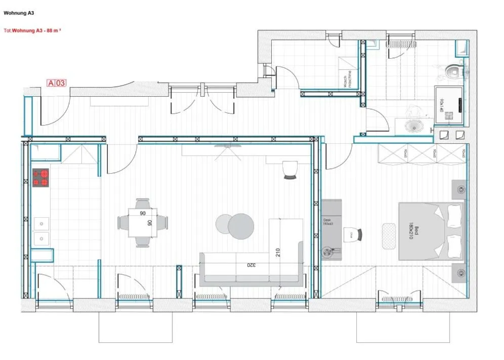 Floor plan in Kleiner Rosengarten