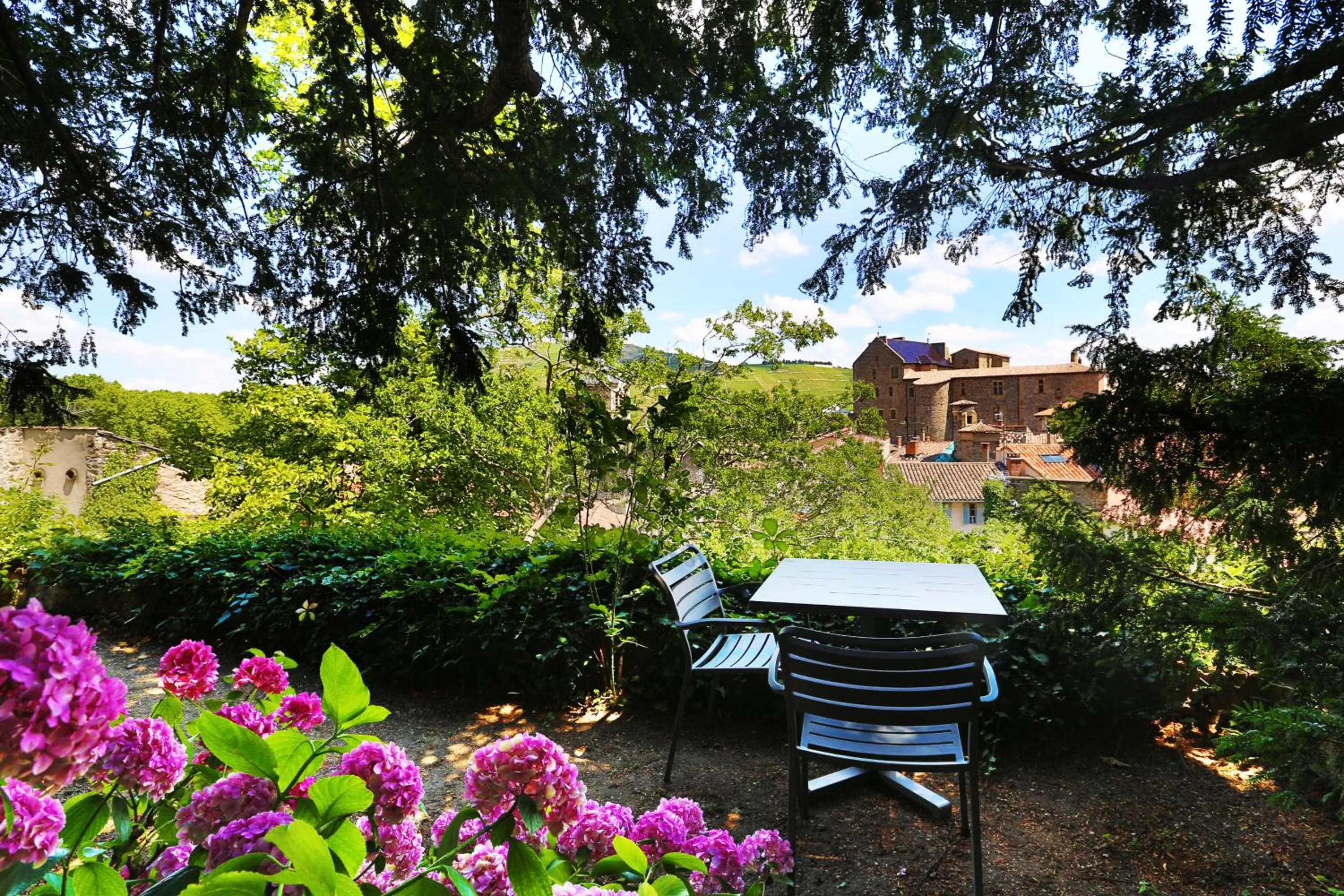 Garden in Hôtel de la Villeon