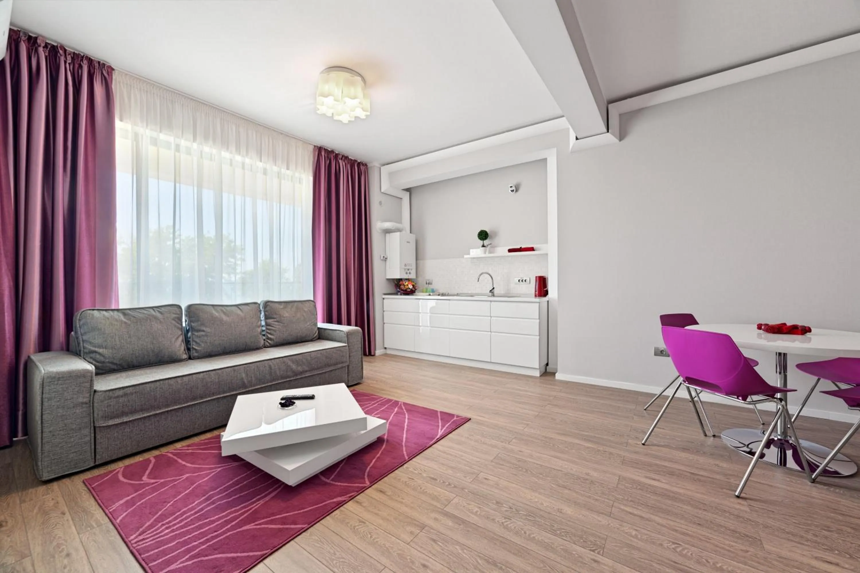 Photo of the whole room in Tomis Garden Apartments Mamaia
