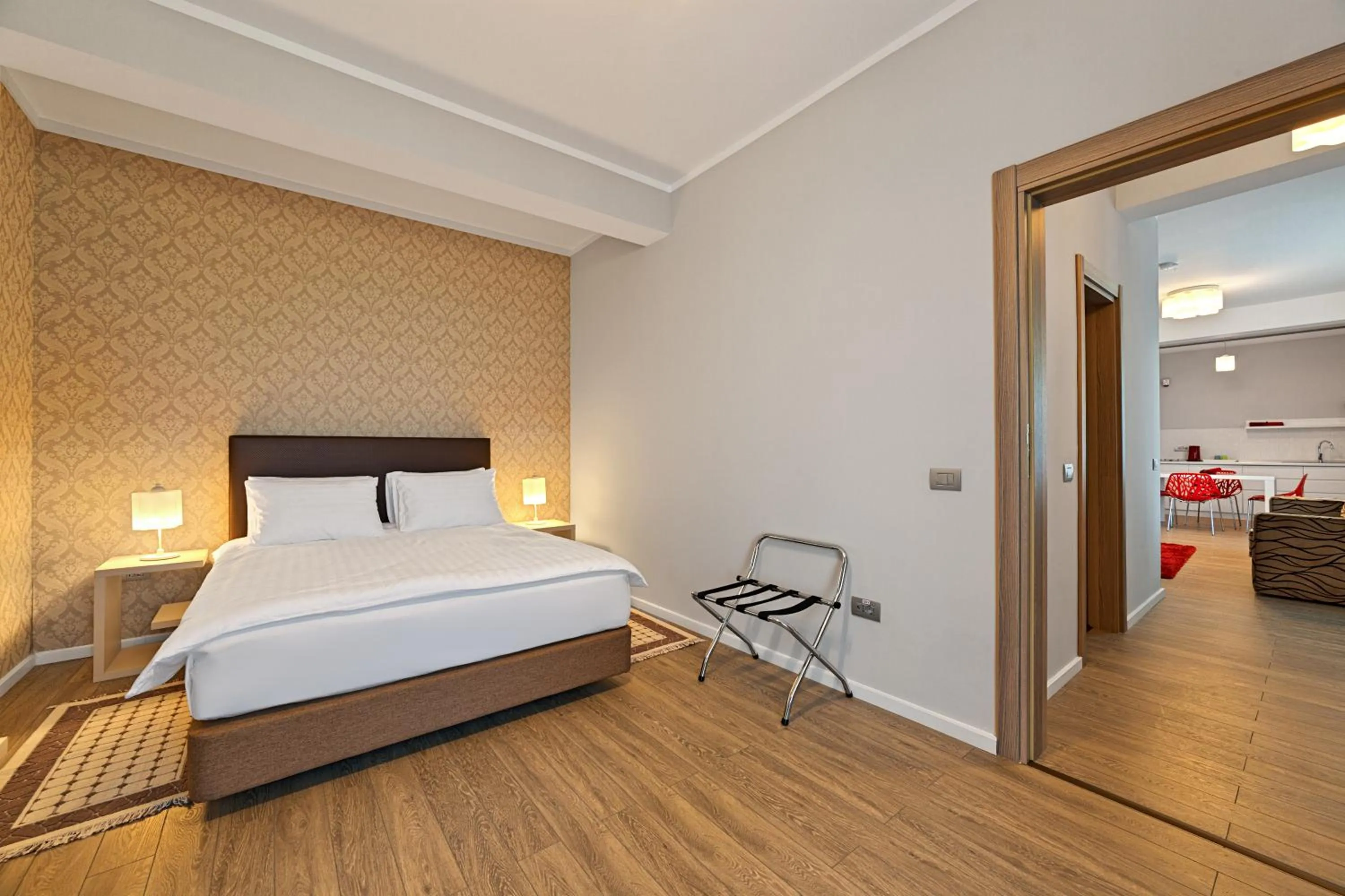 Bedroom, Bed in Tomis Garden Apartments Mamaia