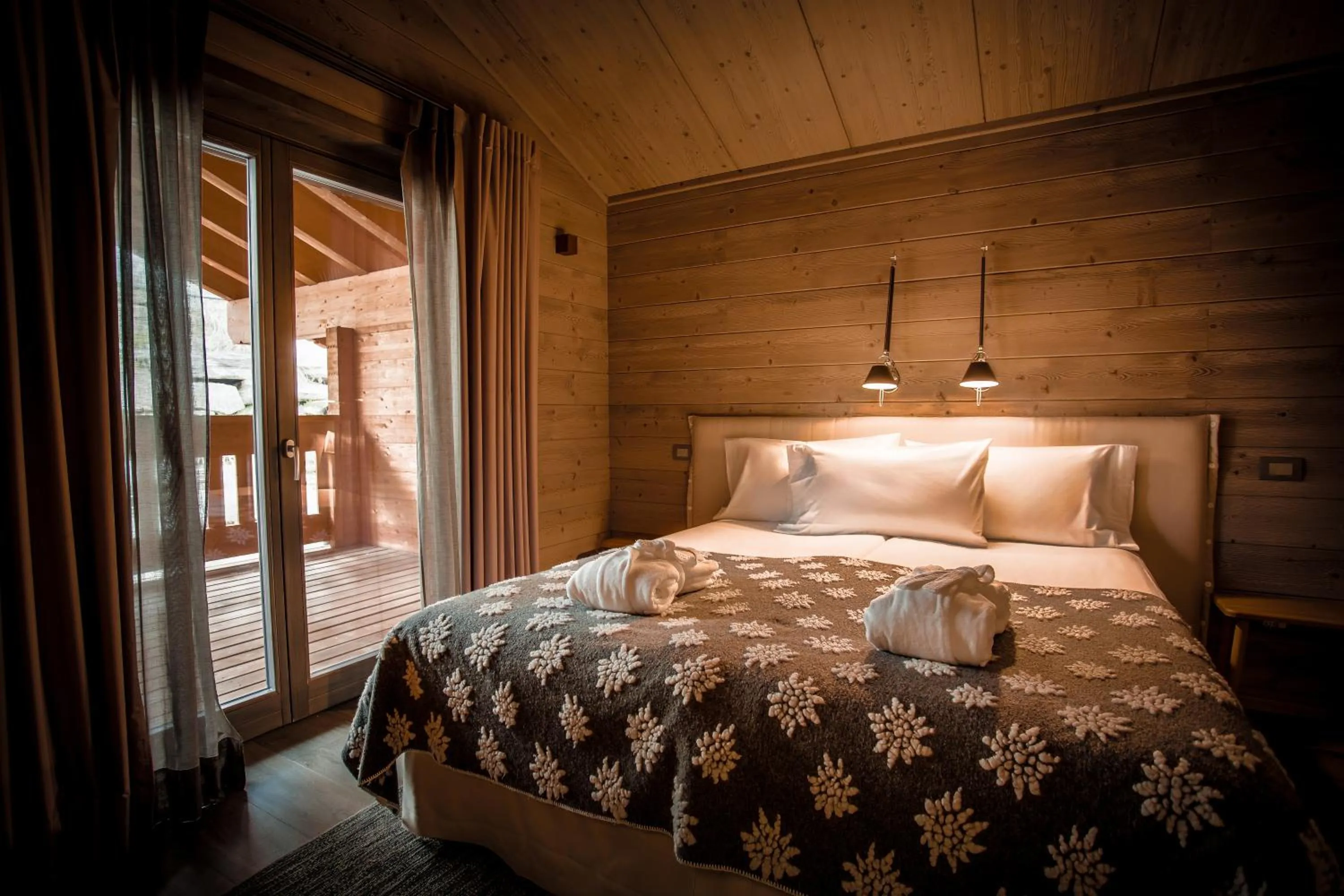 Bed in La Cresta Chalet