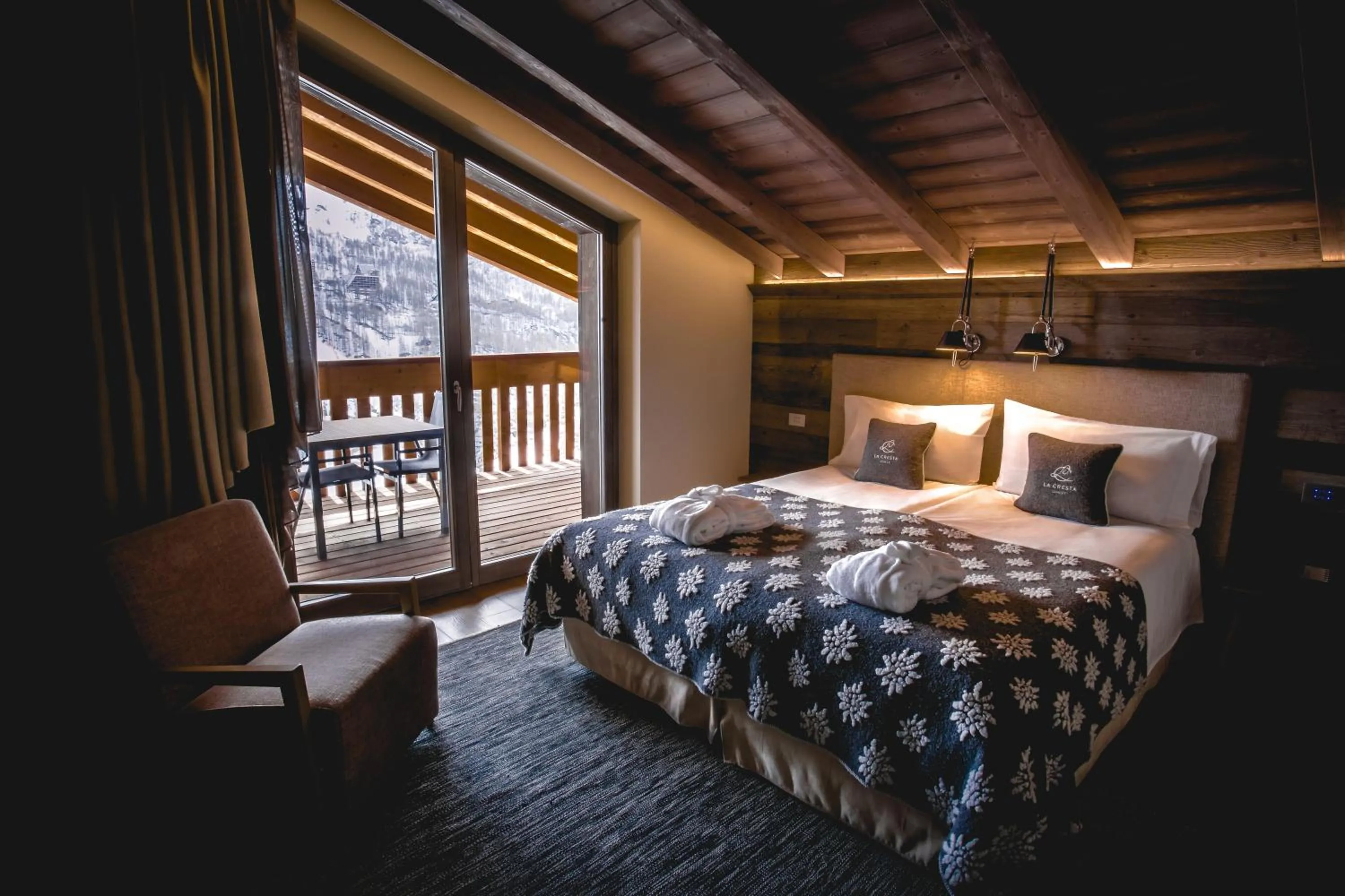 Bed in La Cresta Chalet