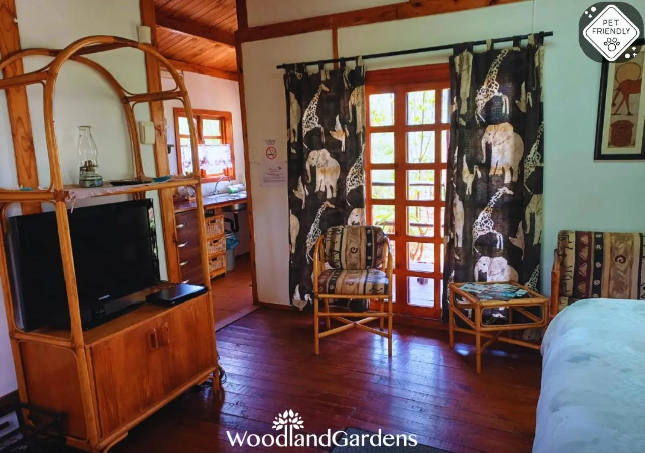 TV and multimedia in Woodland Gardens Self catering Pet Friendly Lodge