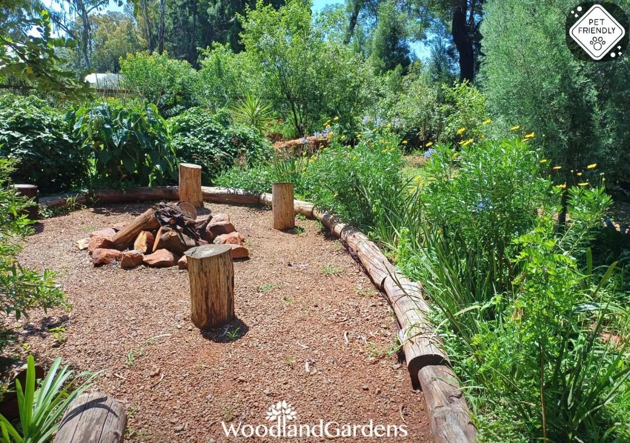 Garden view in Woodland Gardens Self catering Pet Friendly Lodge