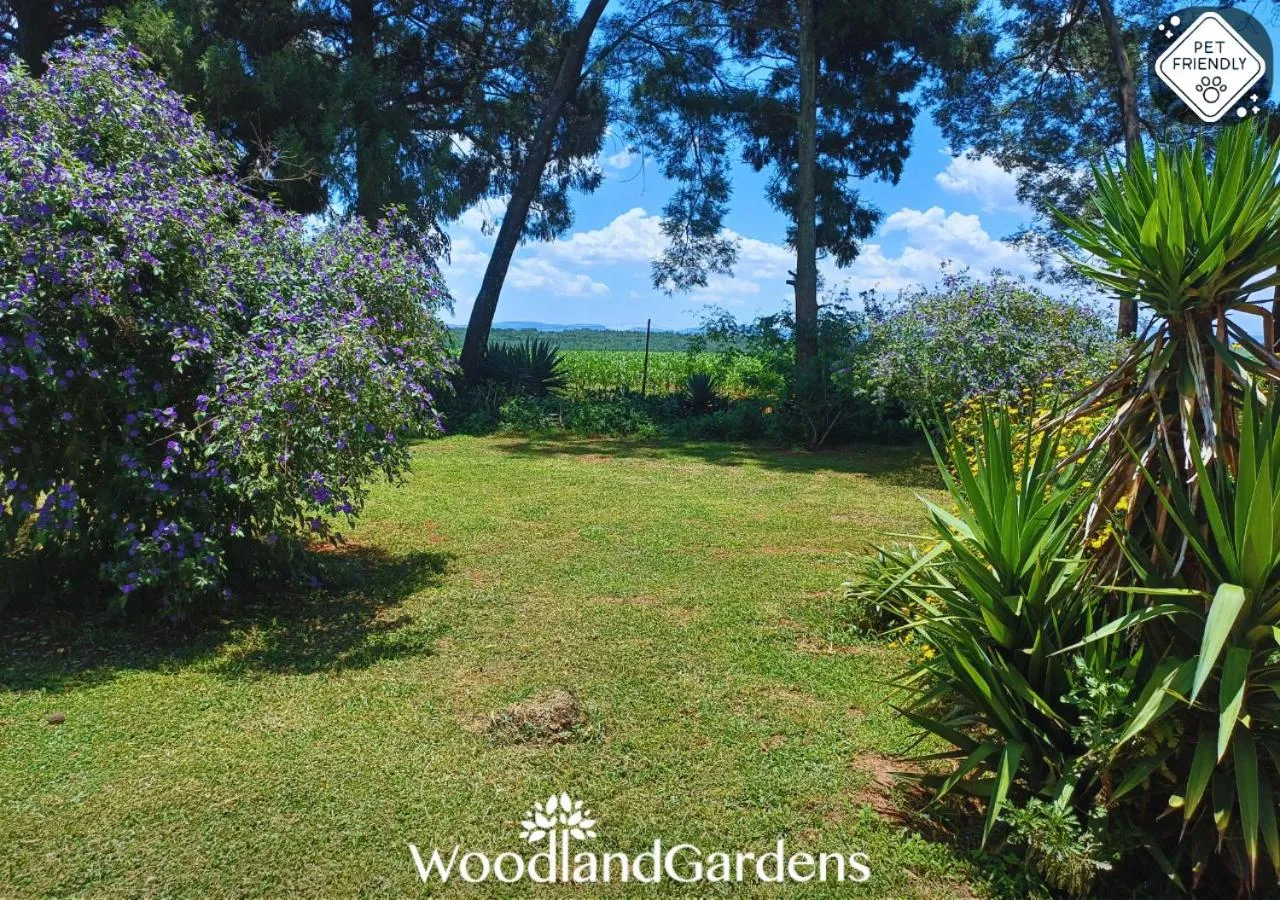 Garden in Woodland Gardens Self catering Pet Friendly Lodge