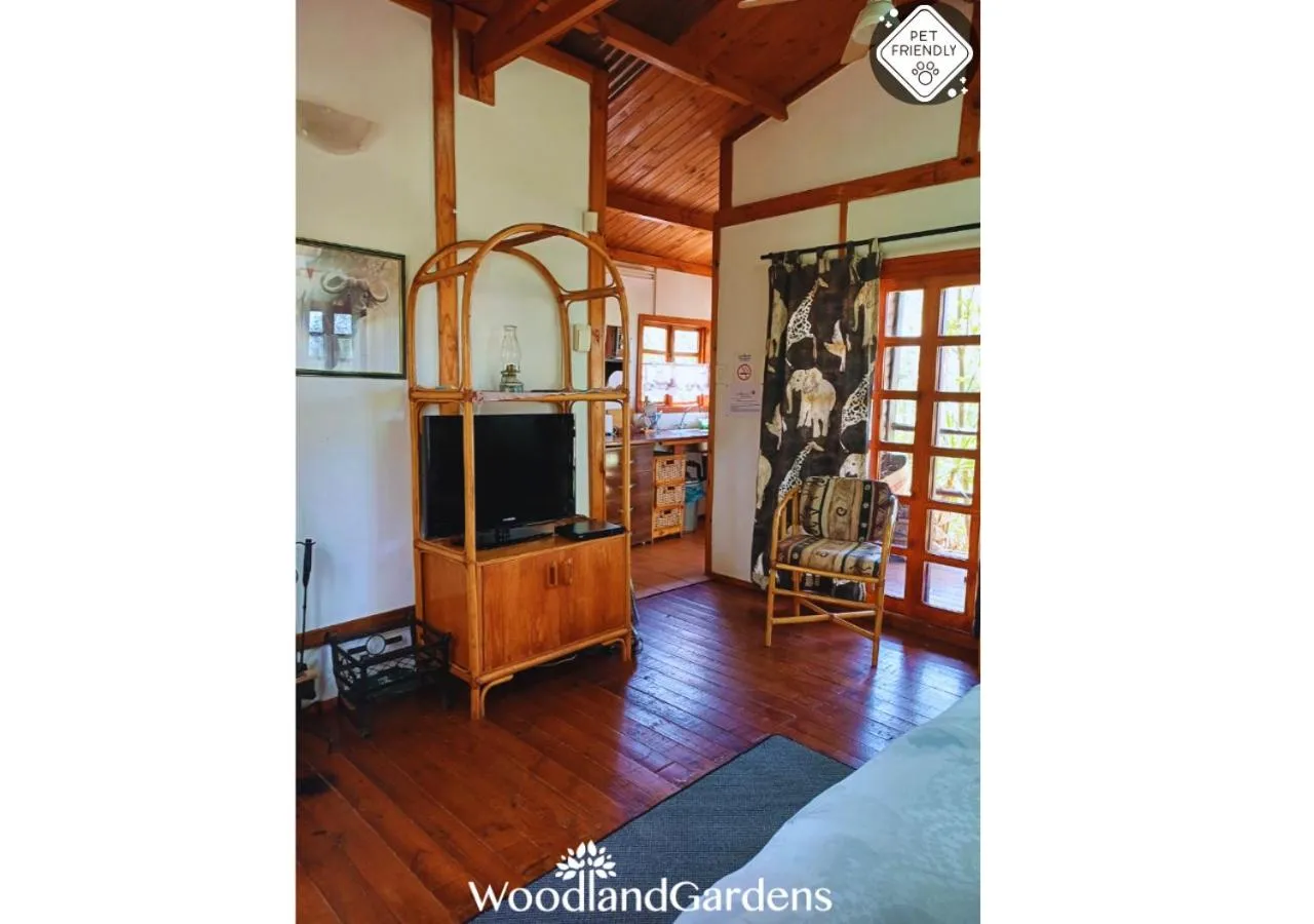 TV and multimedia in Woodland Gardens Self catering Pet Friendly Lodge