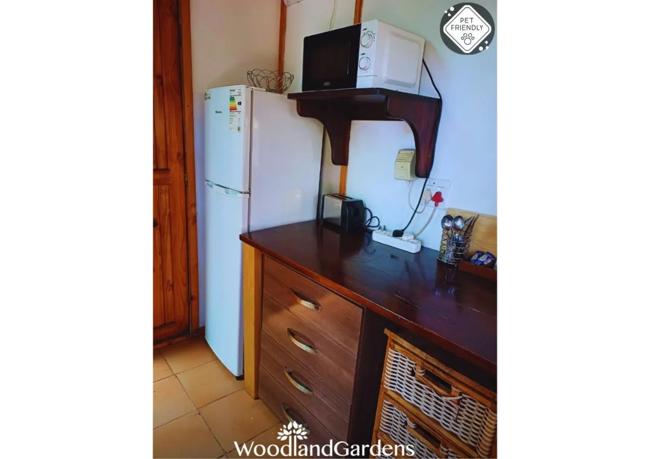 Kitchen or kitchenette in Woodland Gardens Self catering Pet Friendly Lodge