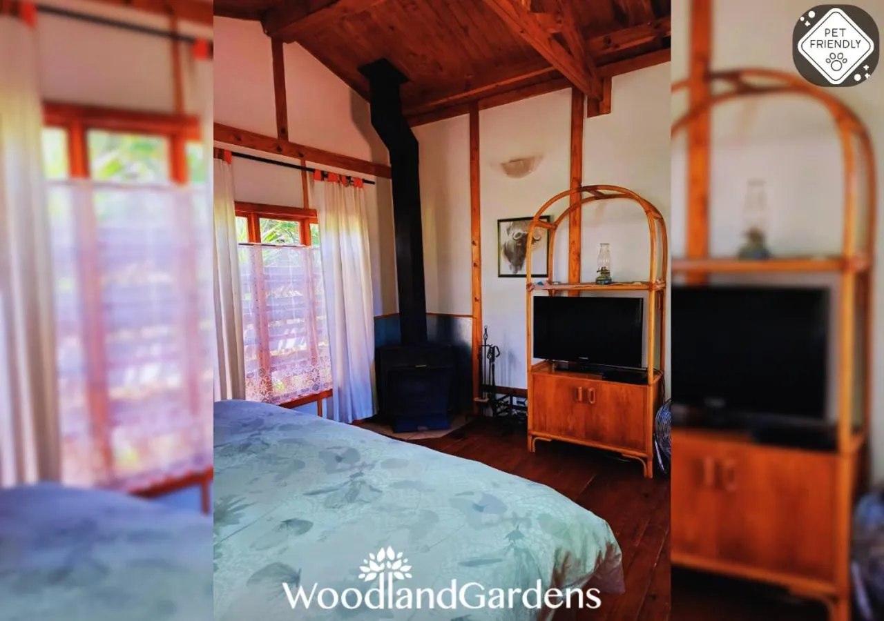 Bed in Woodland Gardens Self catering Pet Friendly Lodge